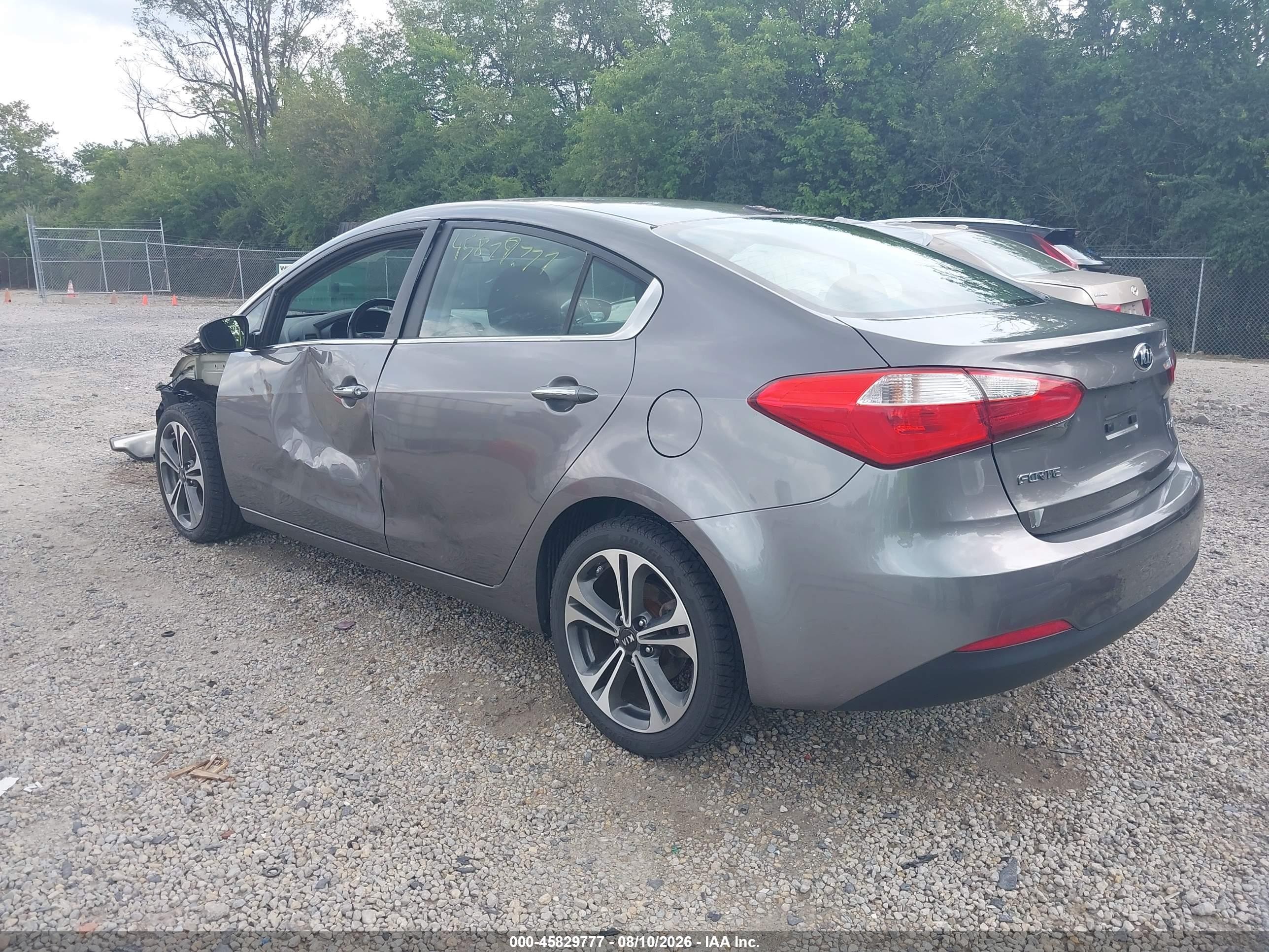 2015 Kia Forte Ex Gray vin: KNAFX4A83F5282807