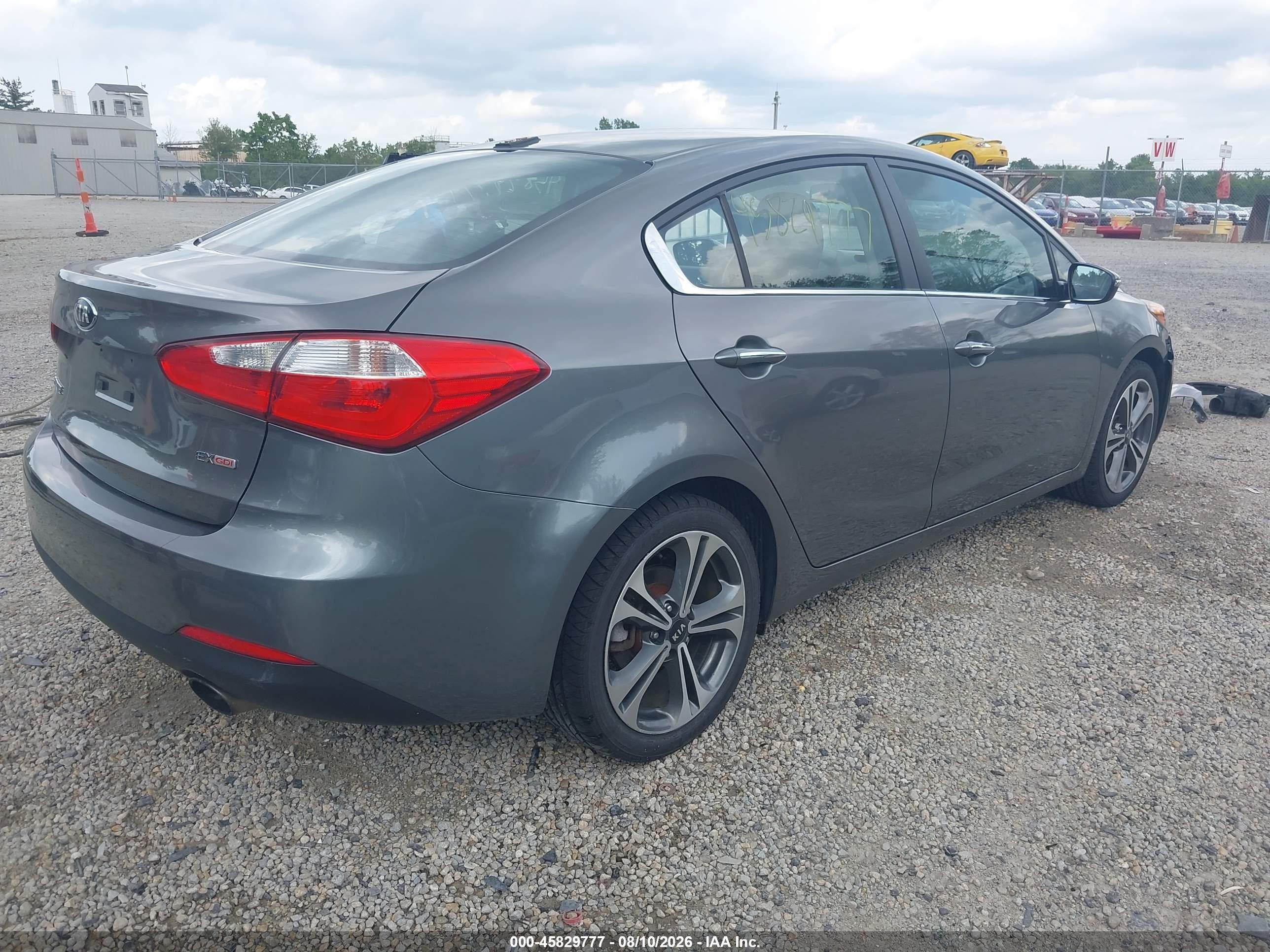 2015 Kia Forte Ex Gray vin: KNAFX4A83F5282807