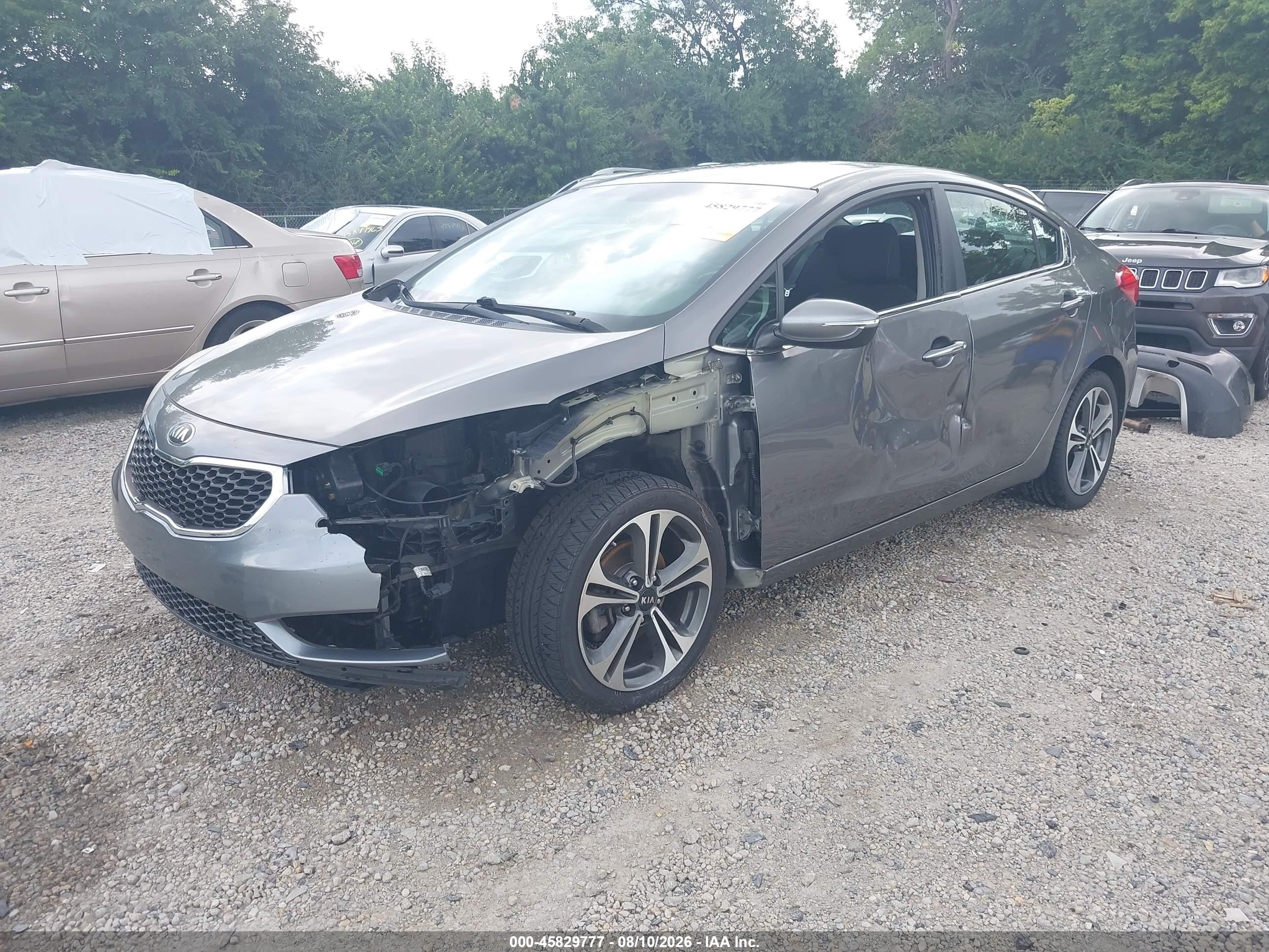 2015 Kia Forte Ex Gray vin: KNAFX4A83F5282807