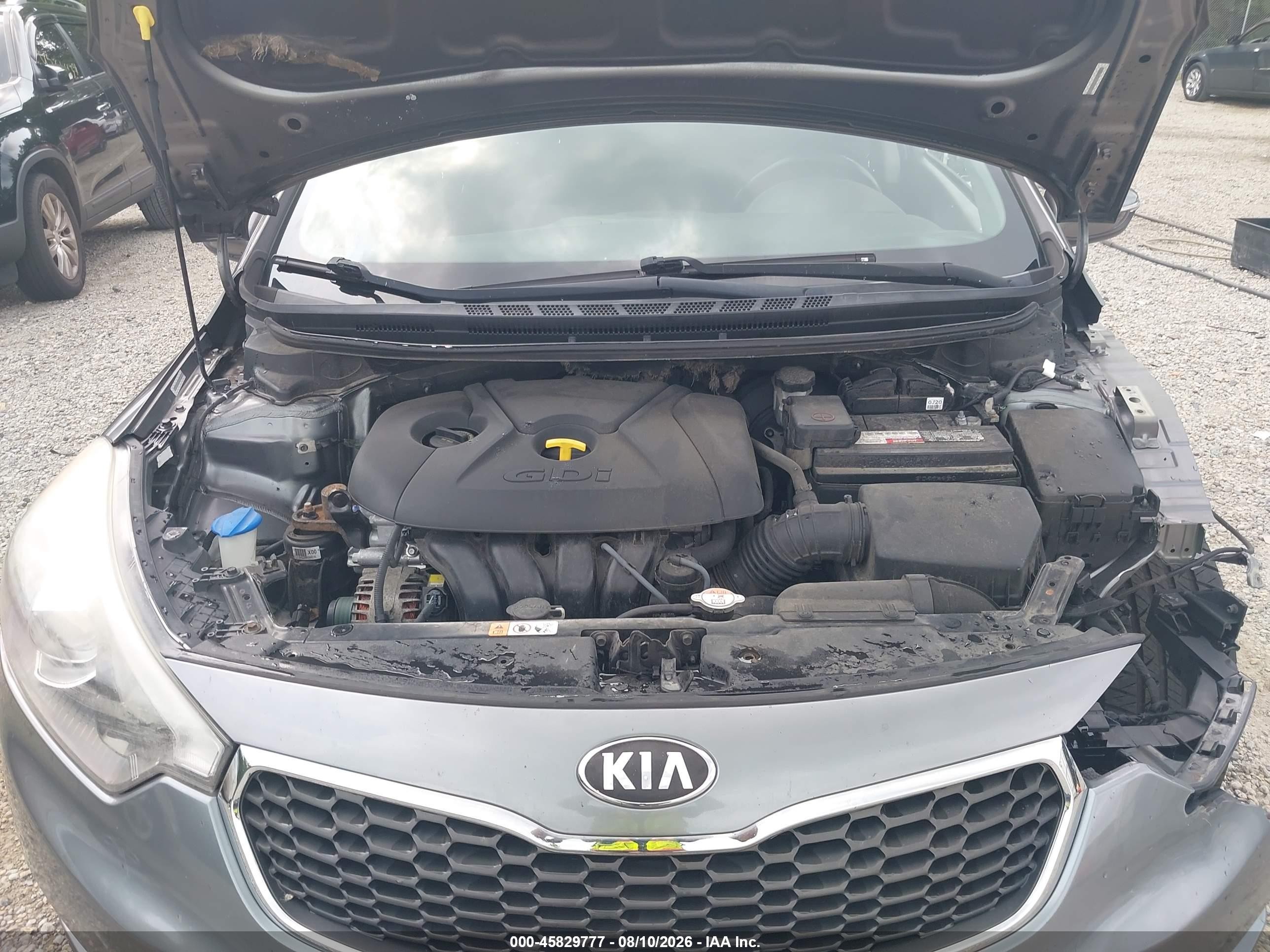 2015 Kia Forte Ex Gray vin: KNAFX4A83F5282807