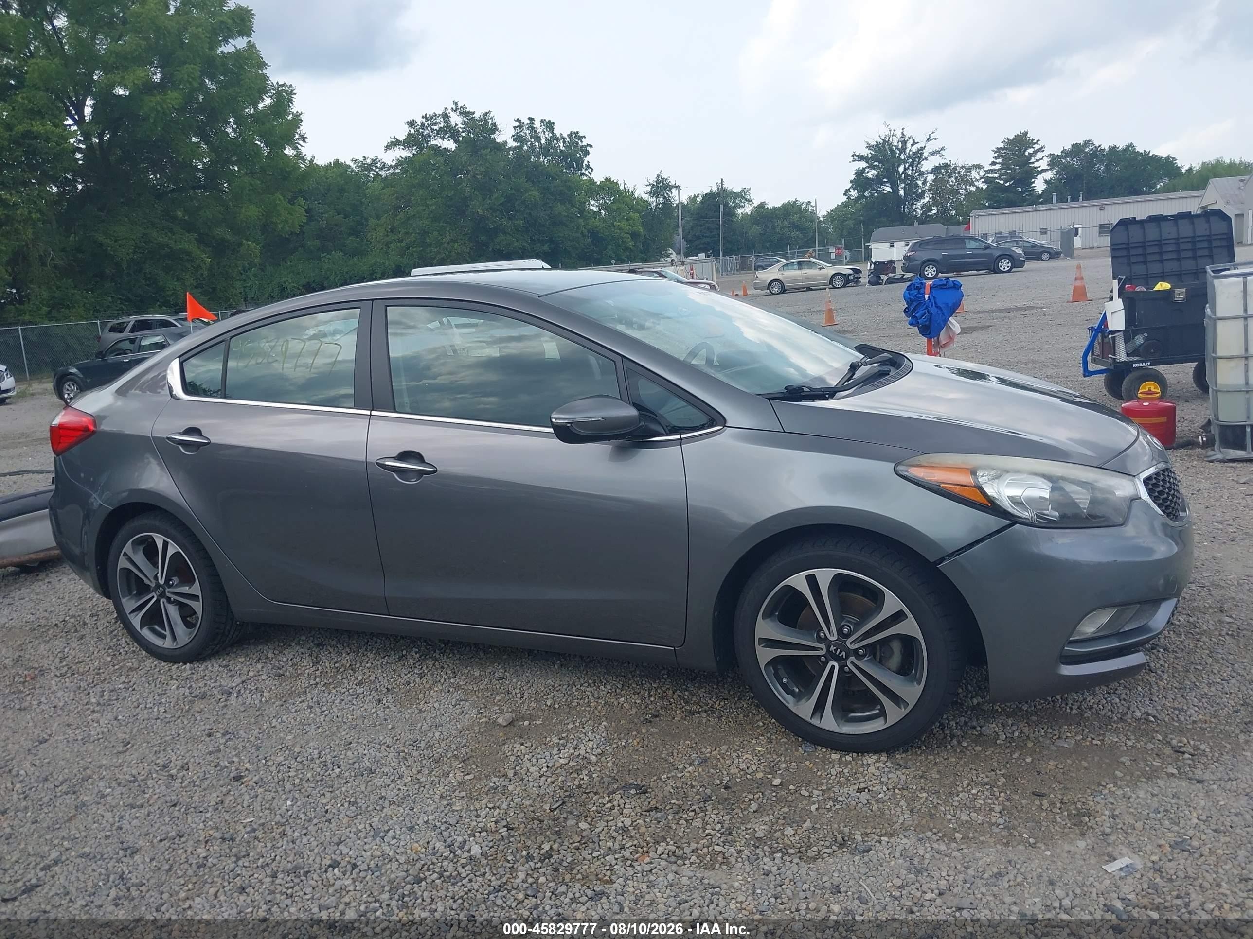 2015 Kia Forte Ex Gray vin: KNAFX4A83F5282807