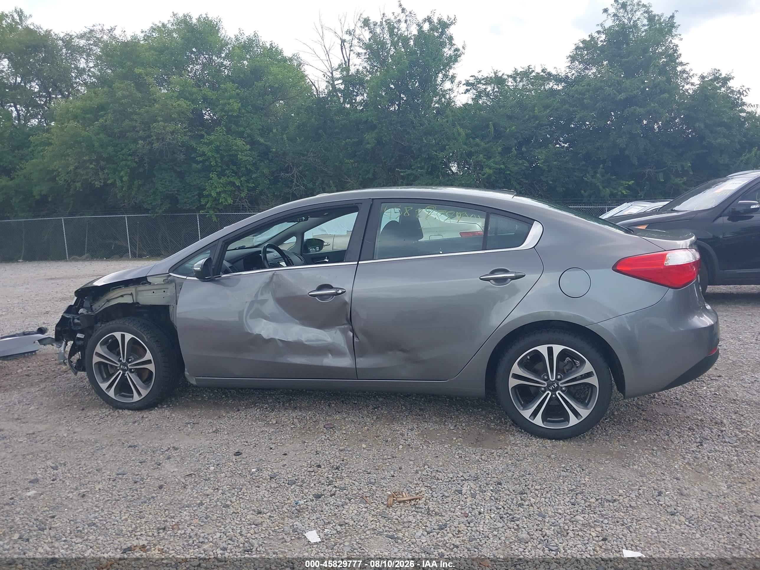 2015 Kia Forte Ex Gray vin: KNAFX4A83F5282807