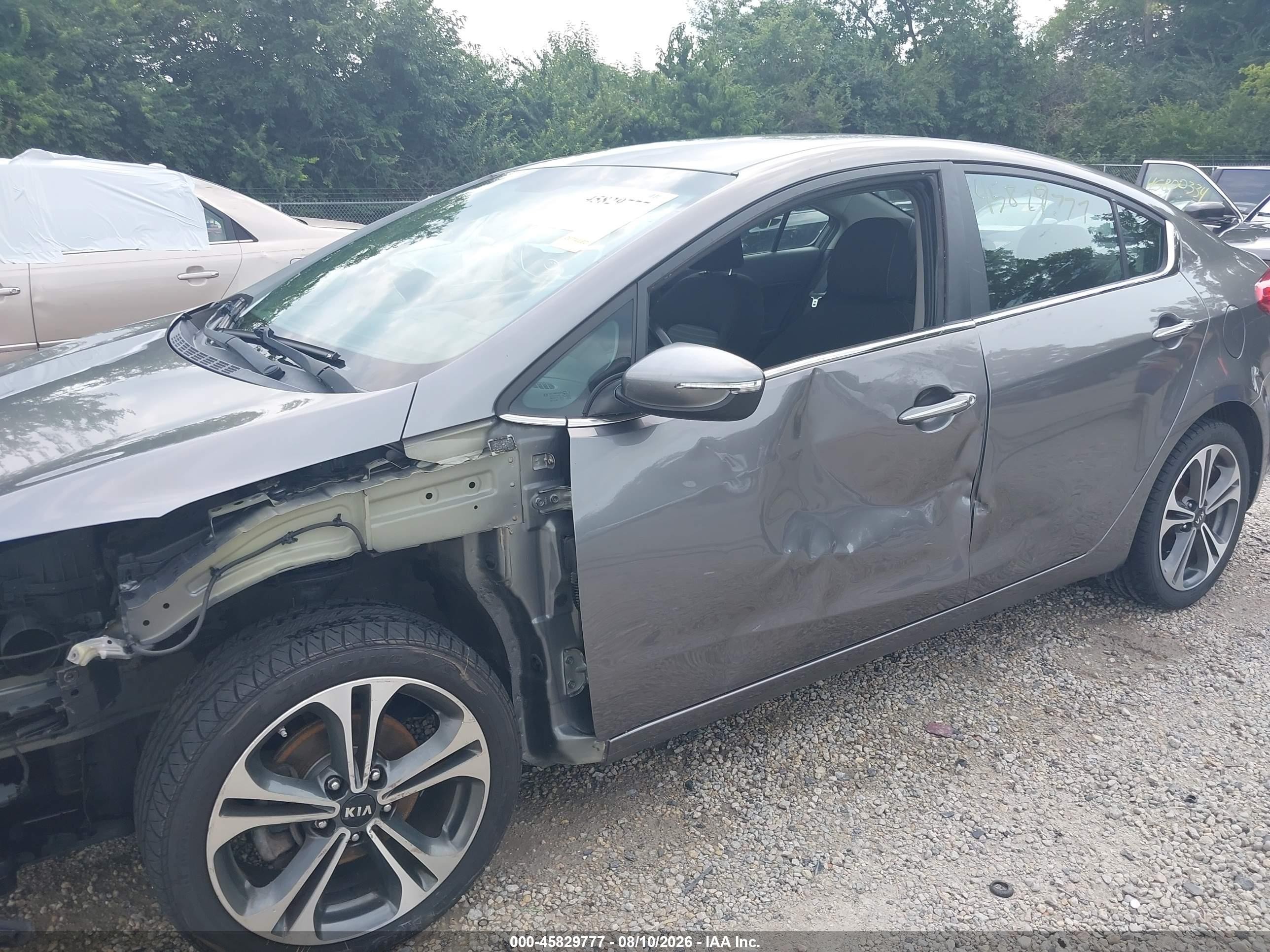 2015 Kia Forte Ex Gray vin: KNAFX4A83F5282807