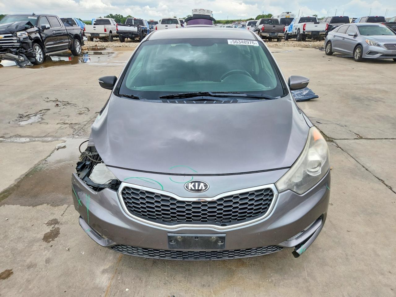 2015 Kia Forte Ex Gray vin: KNAFX4A83F5309195