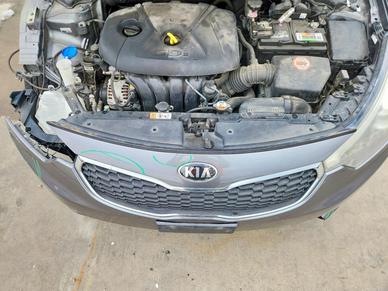 2015 Kia Forte Ex Gray vin: KNAFX4A83F5309195
