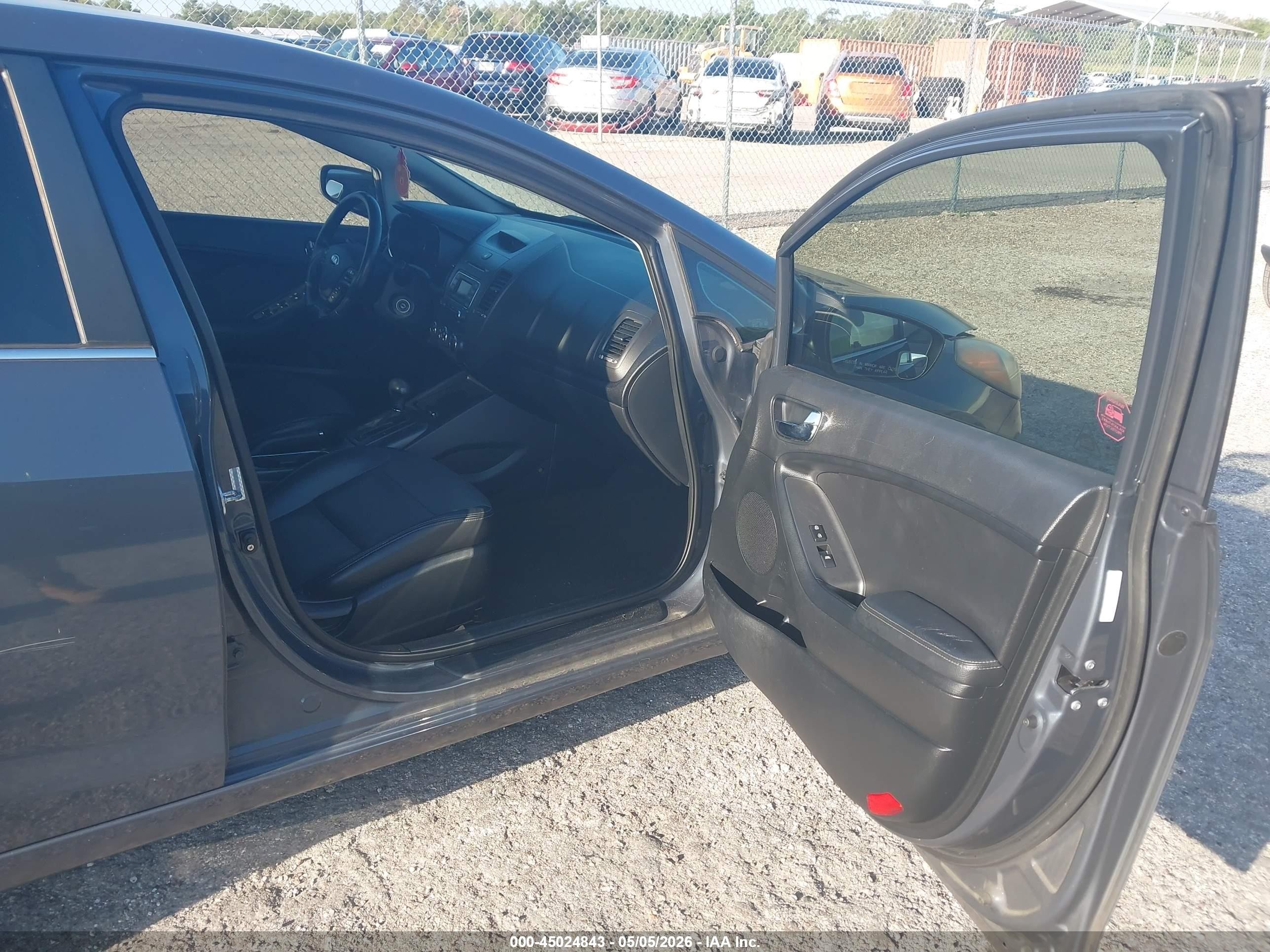 2015 Kia Forte Ex Gray vin: KNAFX4A83F5352063