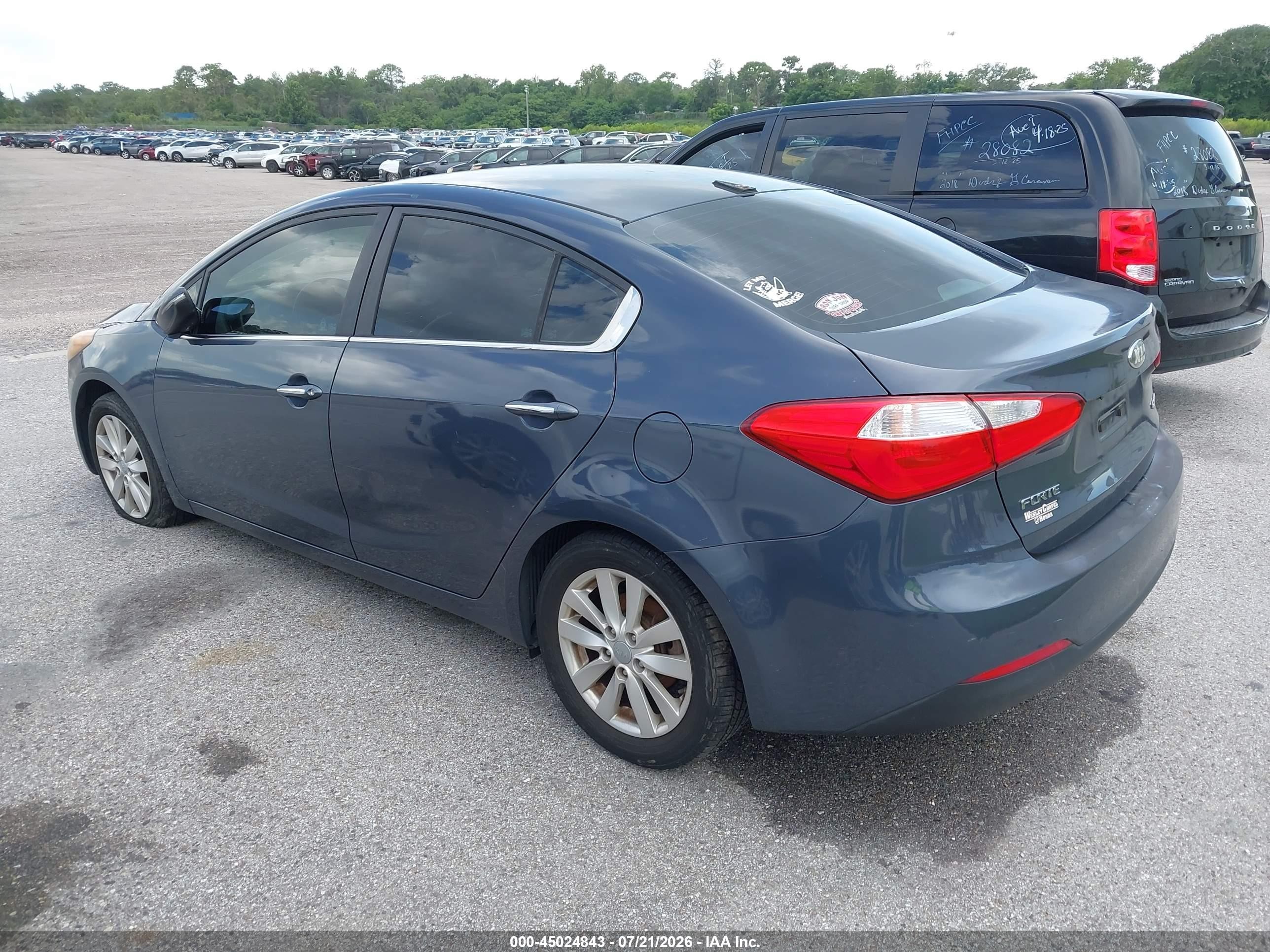 2015 Kia Forte Ex Gray vin: KNAFX4A83F5352063
