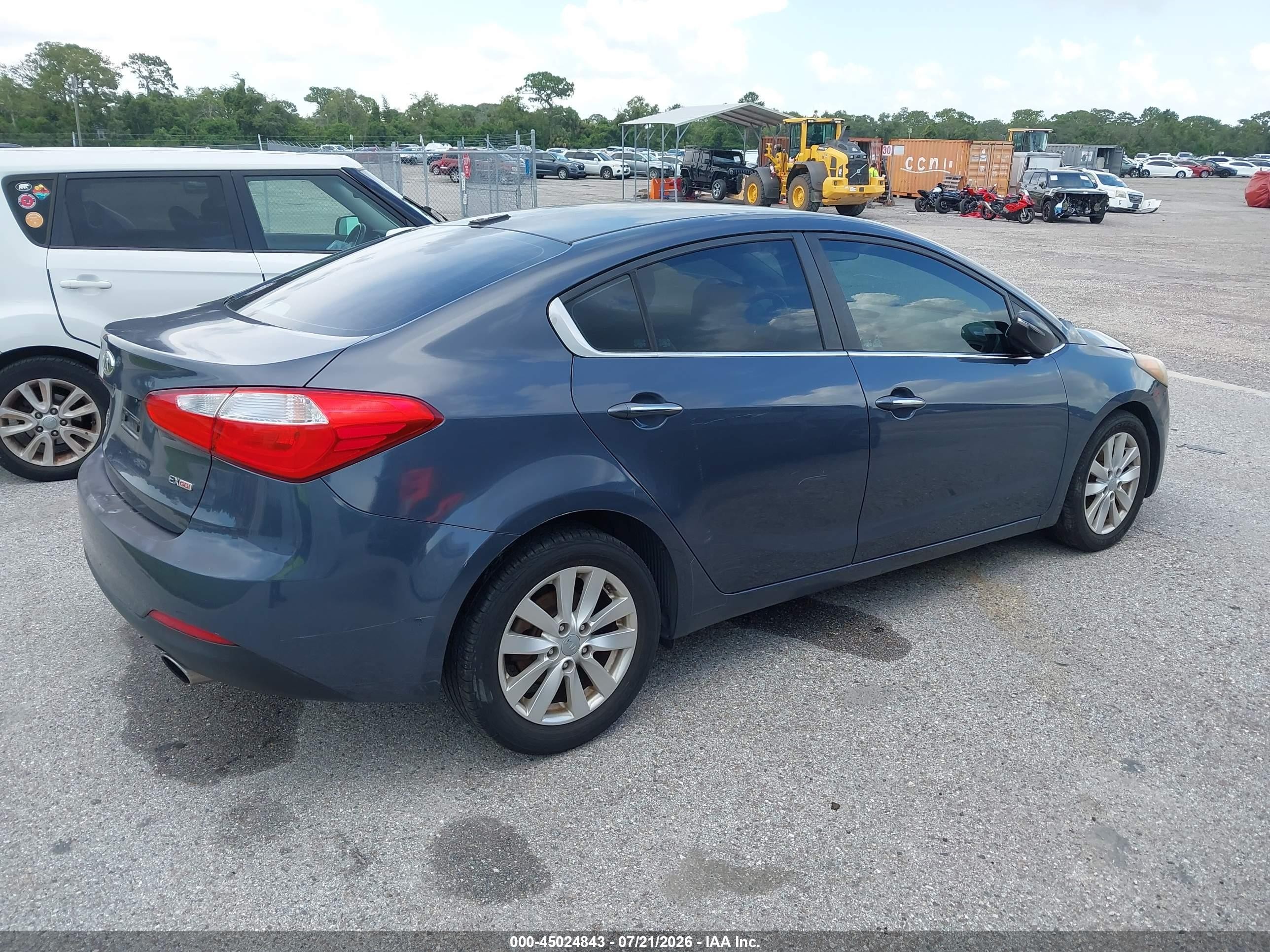 2015 Kia Forte Ex Gray vin: KNAFX4A83F5352063