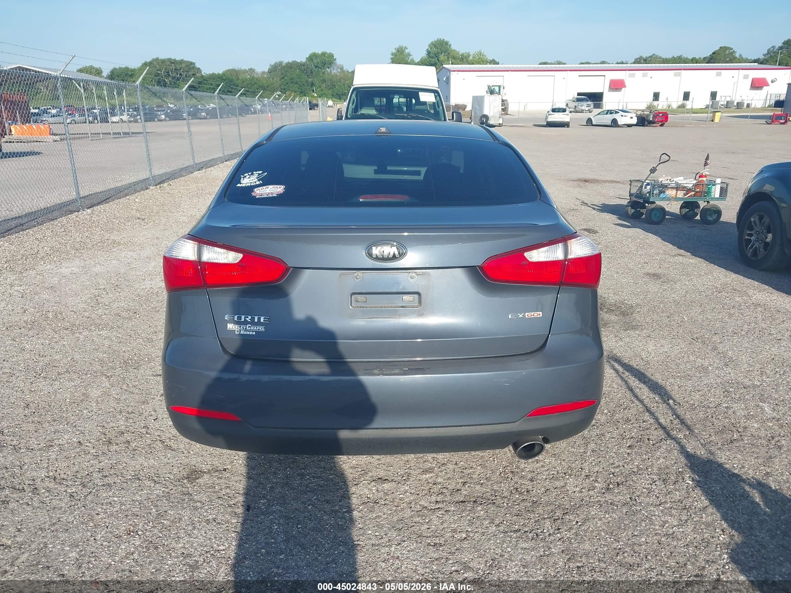 2015 Kia Forte Ex Gray vin: KNAFX4A83F5352063