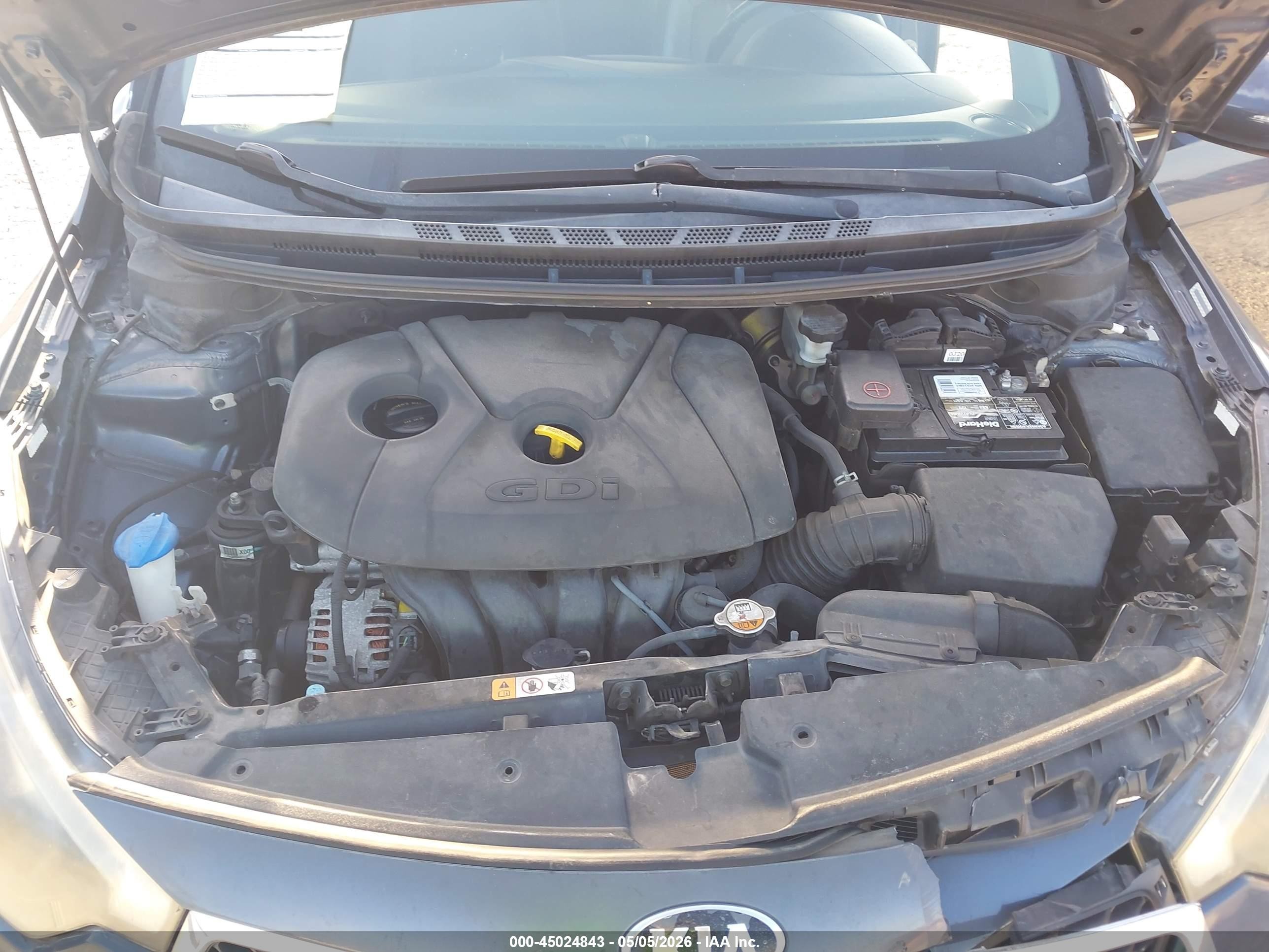 2015 Kia Forte Ex Gray vin: KNAFX4A83F5352063