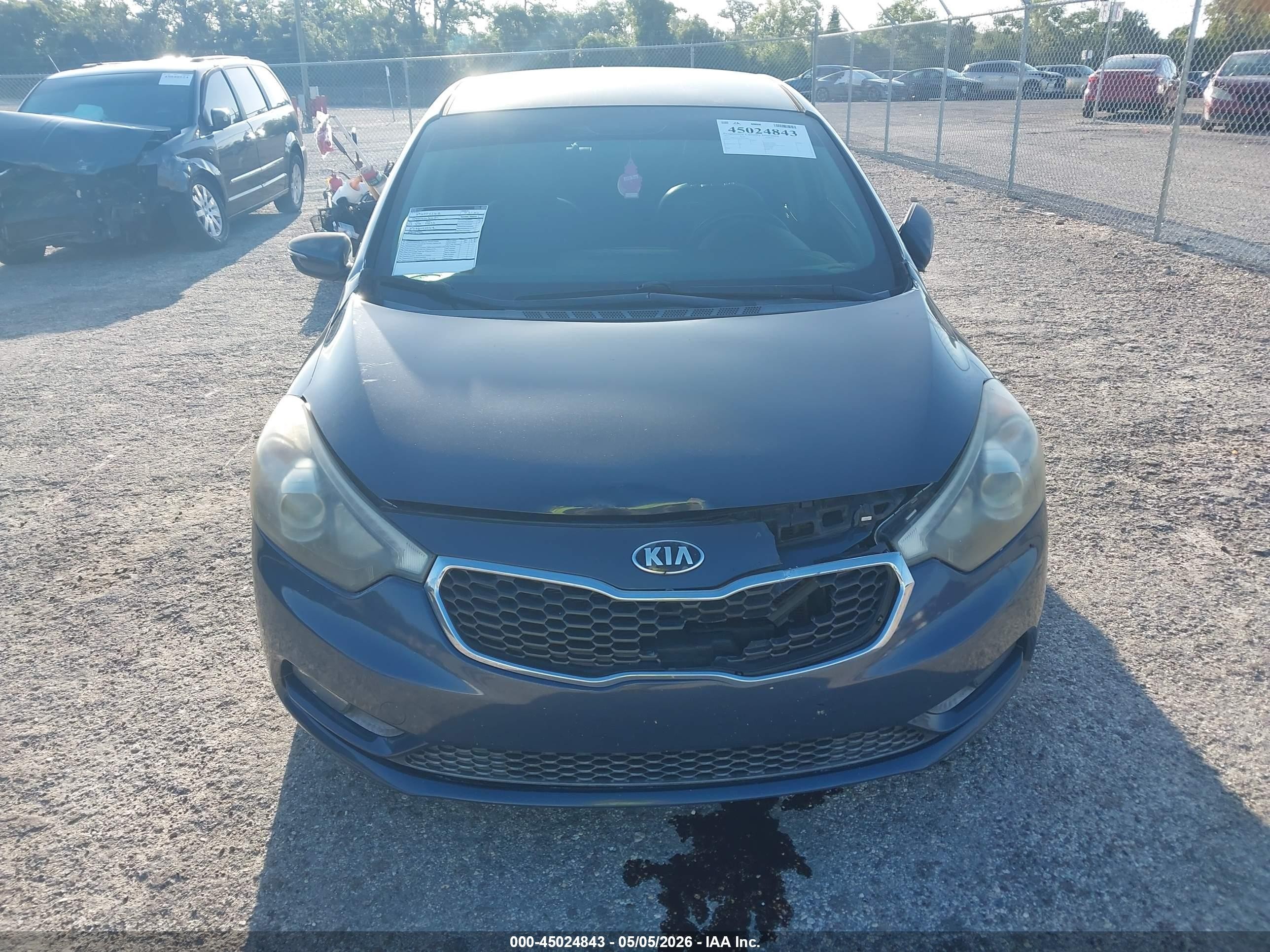 2015 Kia Forte Ex Gray vin: KNAFX4A83F5352063