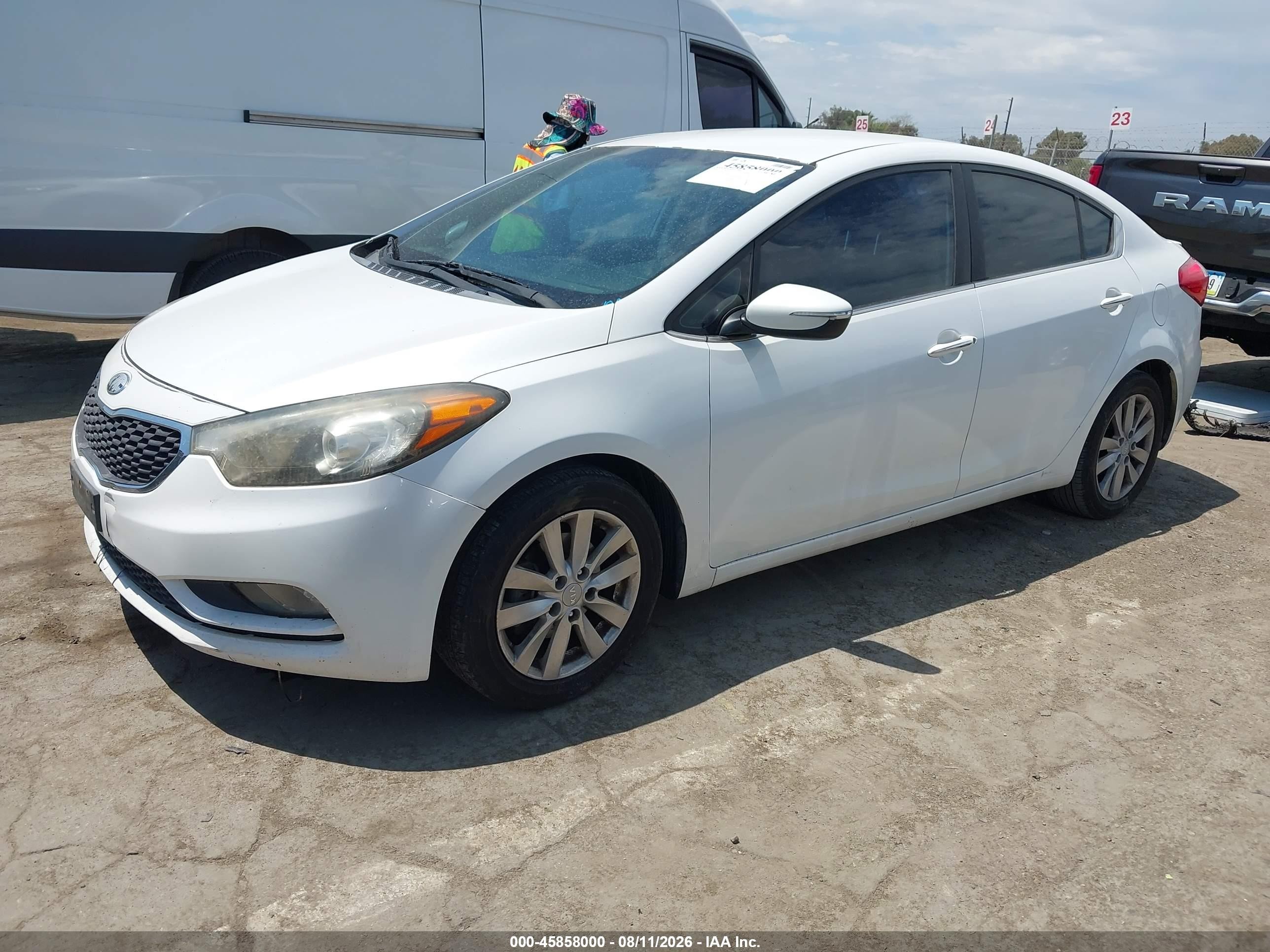 2014 Kia Forte Ex White vin: KNAFX4A84E5116505