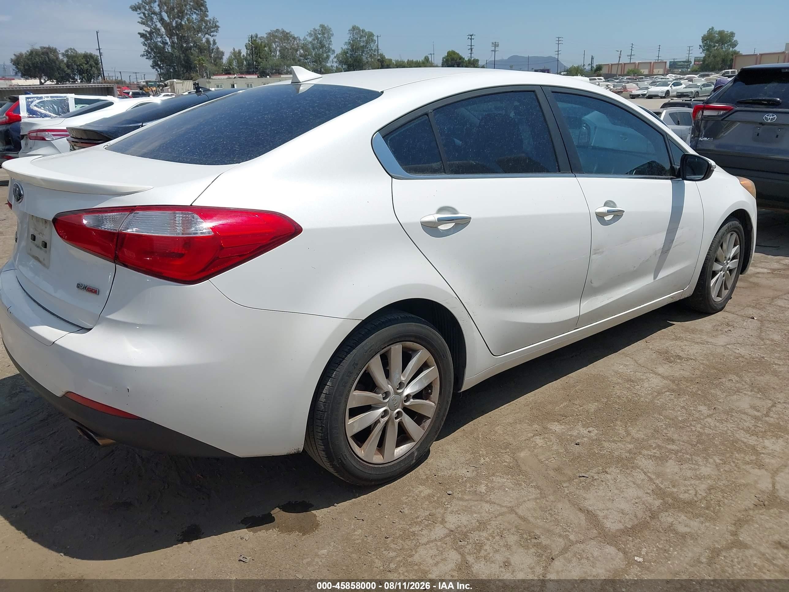2014 Kia Forte Ex White vin: KNAFX4A84E5116505