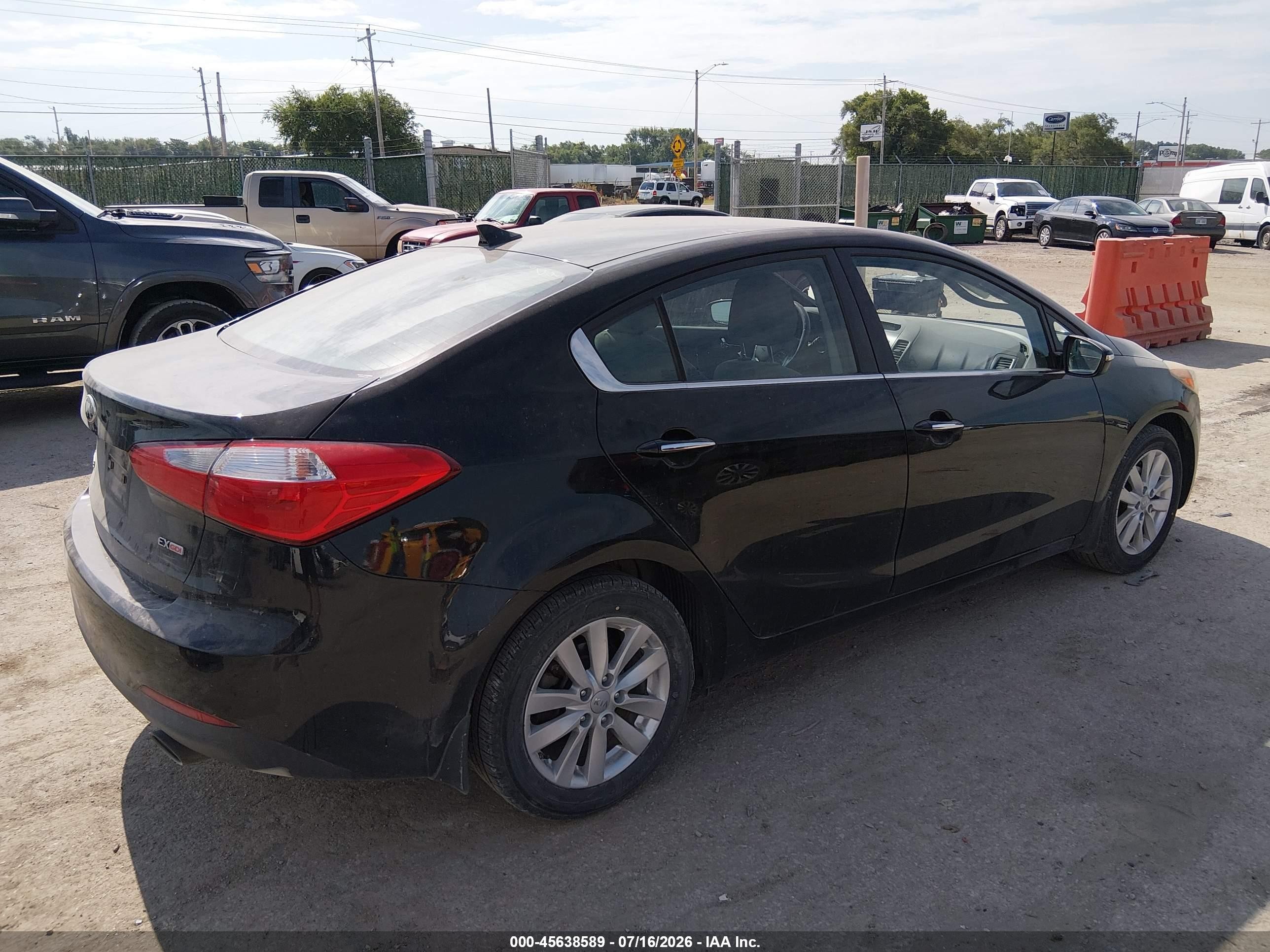 2014 Kia Forte Ex Black vin: KNAFX4A84E5152162