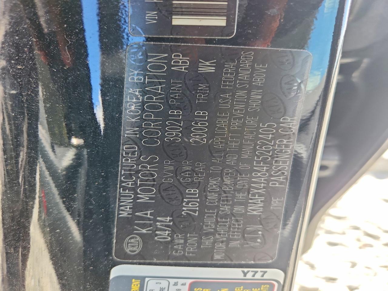 2015 Kia Forte Ex Black vin: KNAFX4A84F5262405