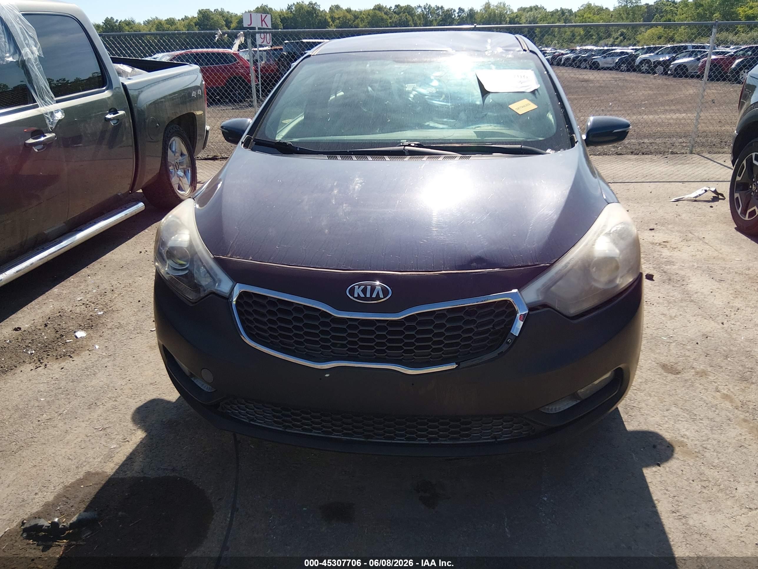2015 Kia Forte Ex Gray vin: KNAFX4A84F5282220