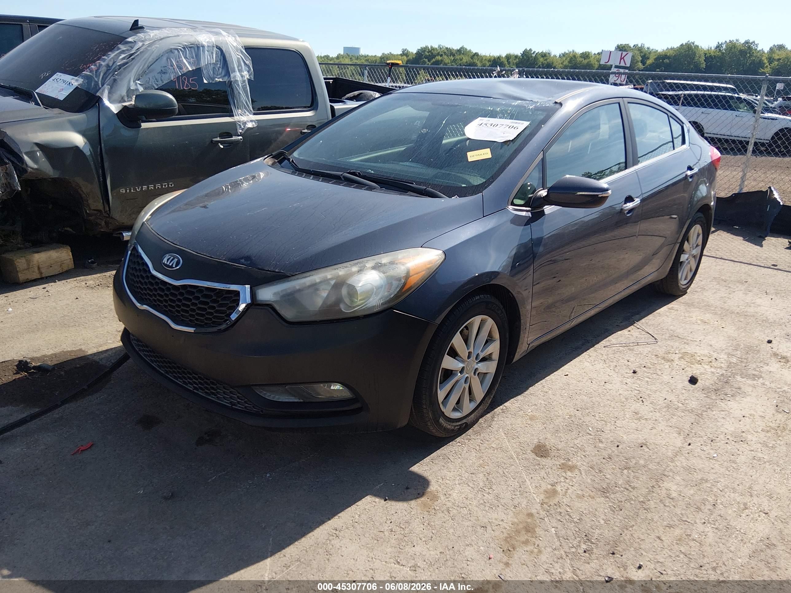 2015 Kia Forte Ex Gray vin: KNAFX4A84F5282220