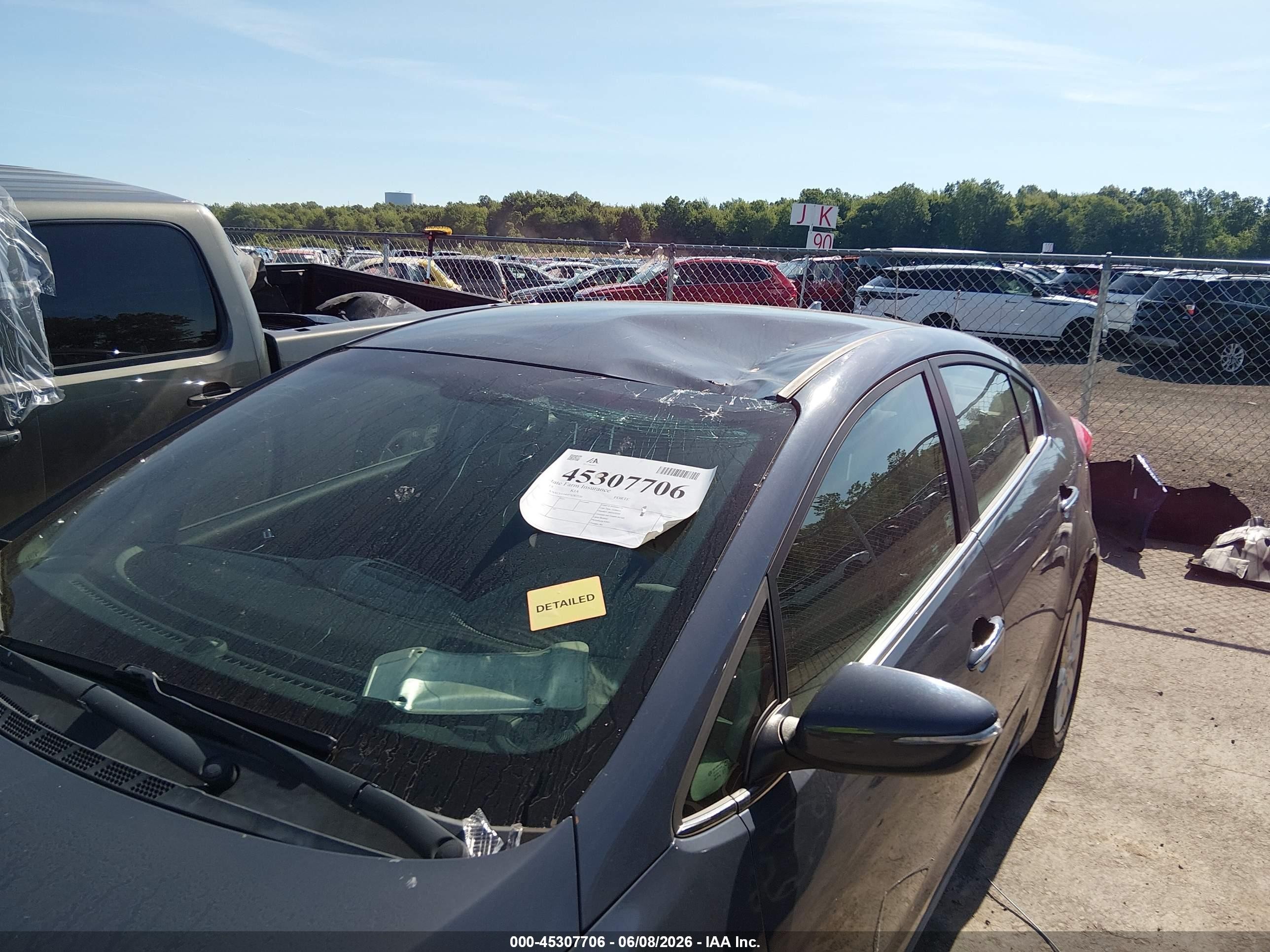 2015 Kia Forte Ex Gray vin: KNAFX4A84F5282220