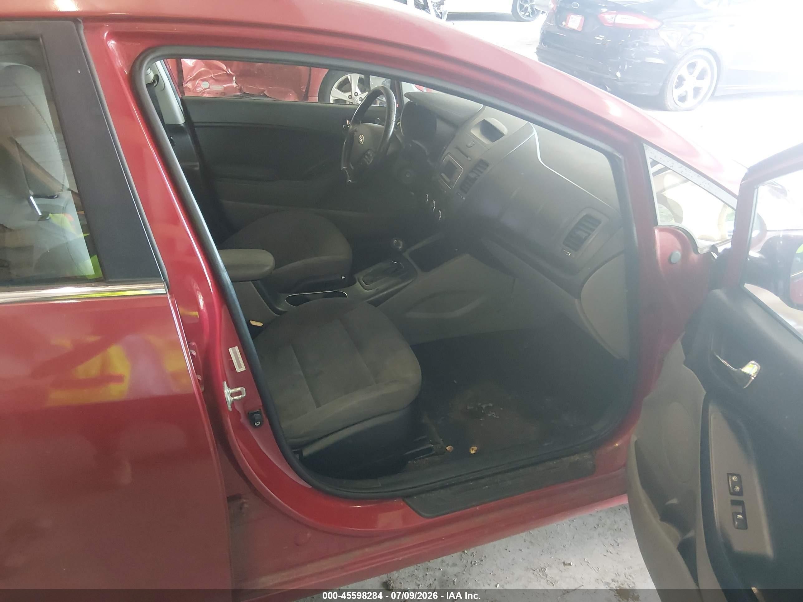 2015 Kia Forte Ex Burgundy vin: KNAFX4A84F5308394
