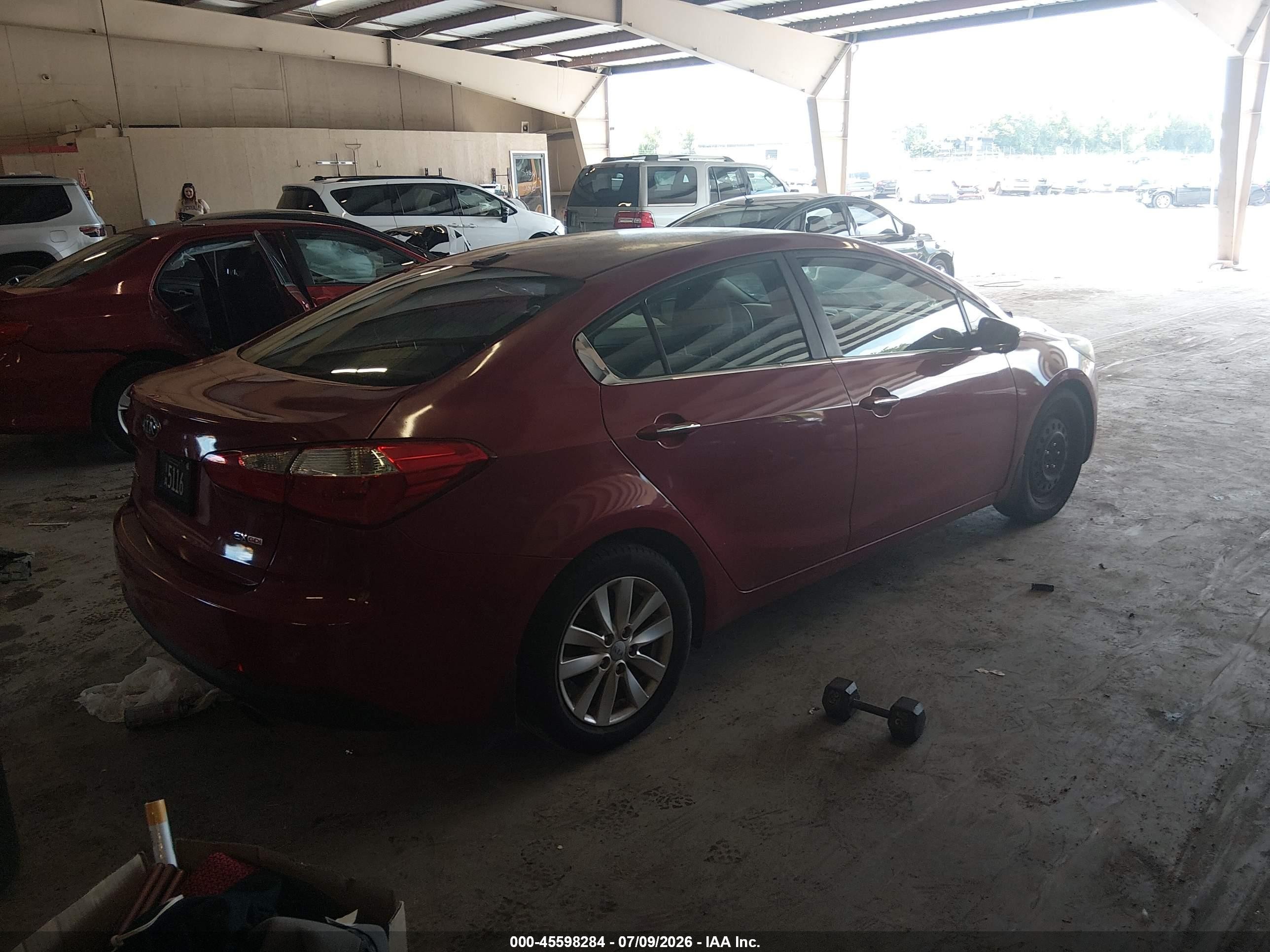 2015 Kia Forte Ex Burgundy vin: KNAFX4A84F5308394