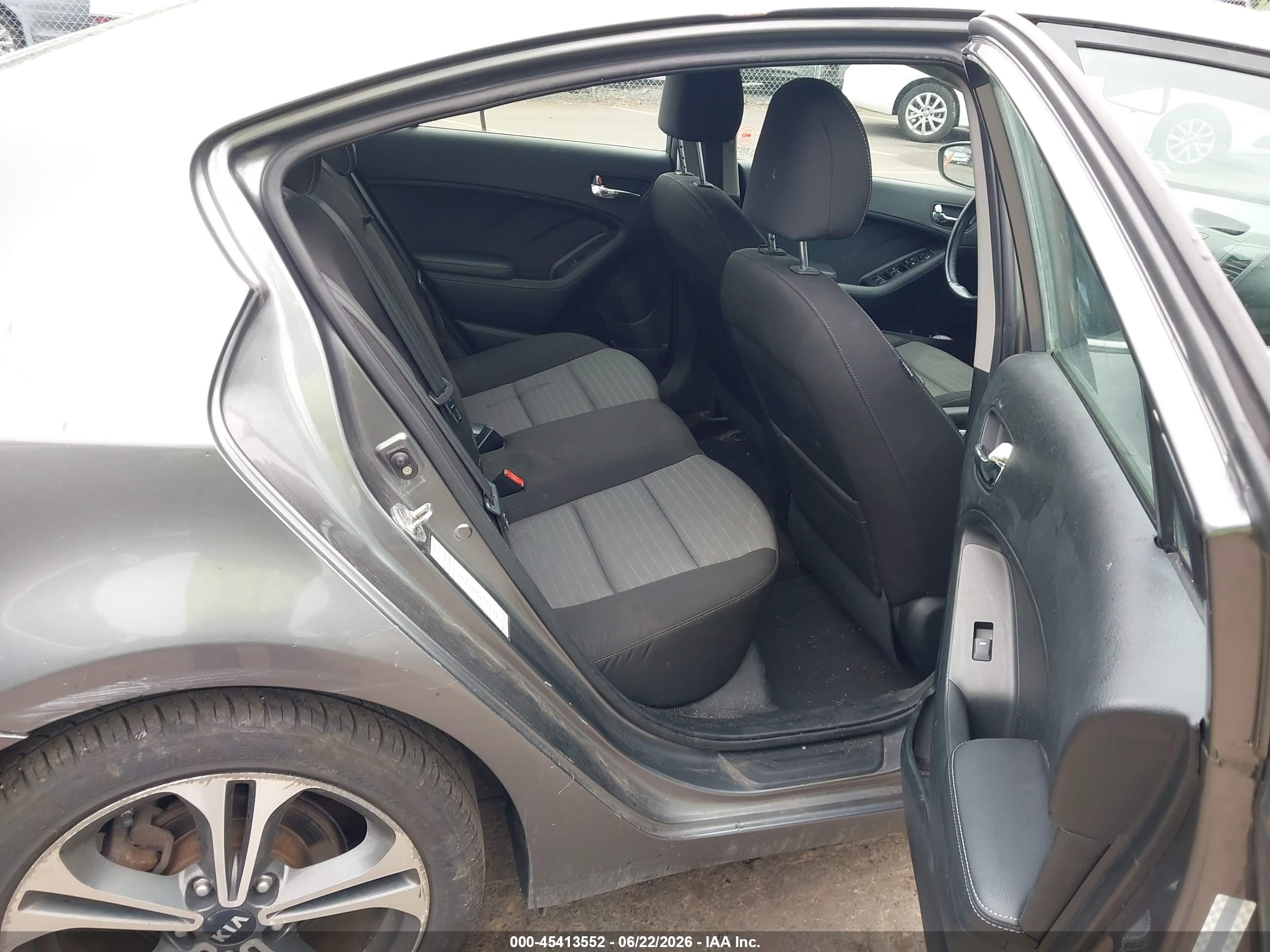 2015 Kia Forte Ex Gray vin: KNAFX4A84F5338706