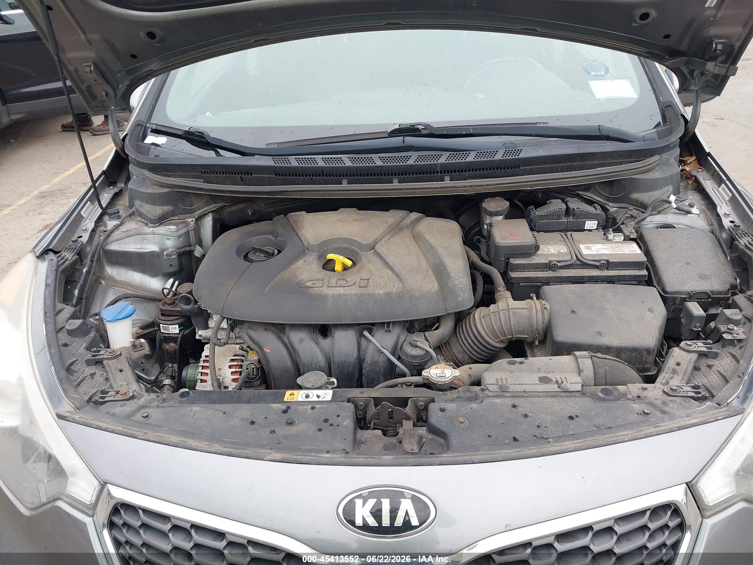 2015 Kia Forte Ex Gray vin: KNAFX4A84F5338706