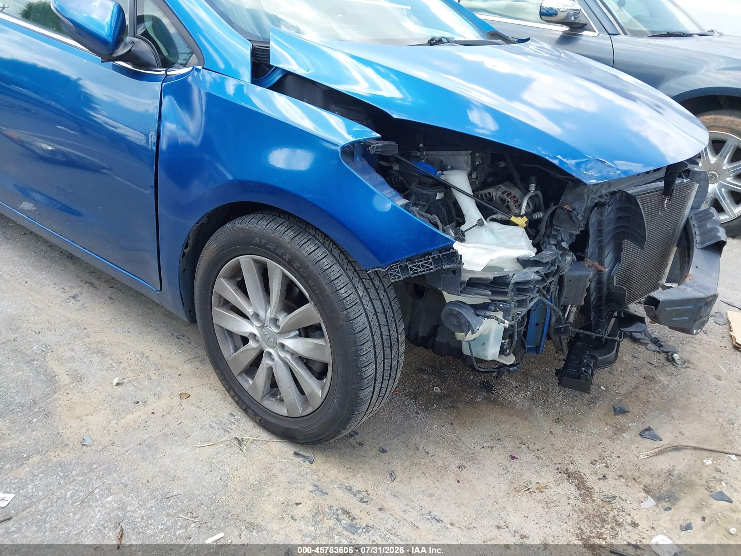 2014 Kia Forte Ex Blue vin: KNAFX4A85E5050790