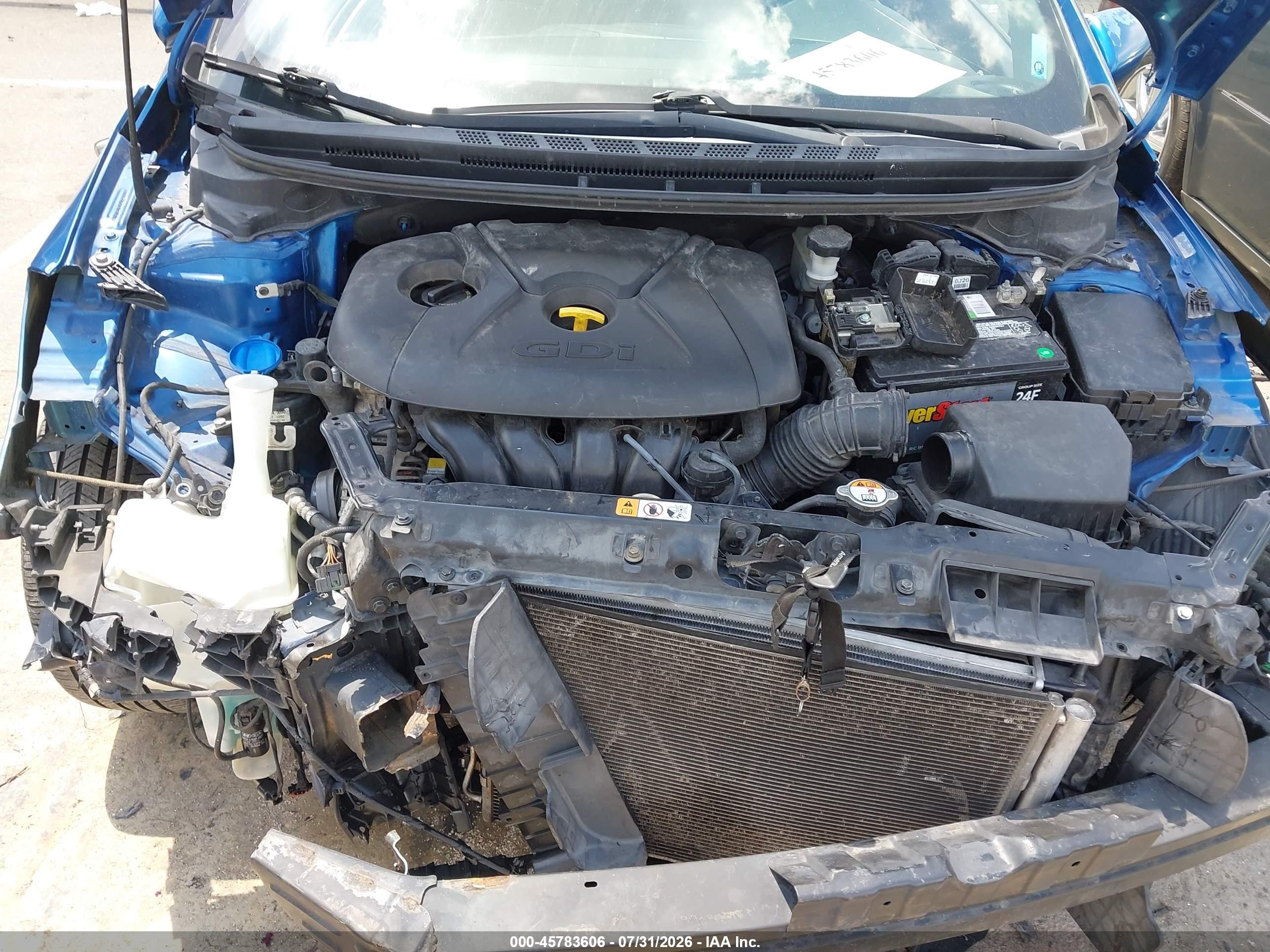 2014 Kia Forte Ex Blue vin: KNAFX4A85E5050790