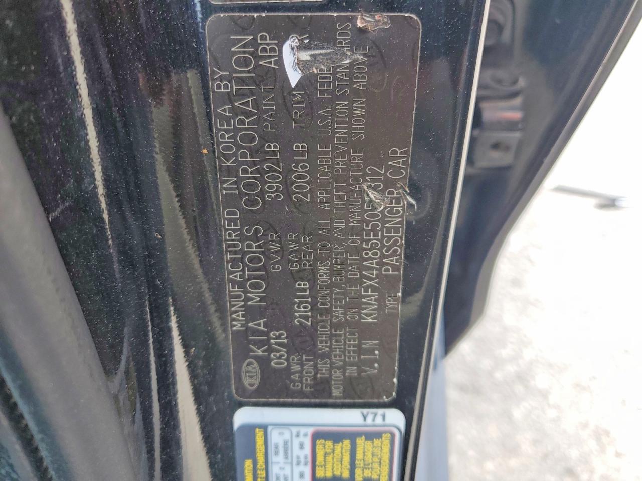2014 Kia Forte Ex Black vin: KNAFX4A85E5055312