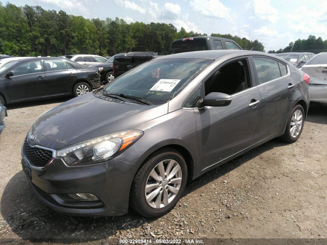 2014 Kia Forte Ex Серый vin: KNAFX4A85E5106209