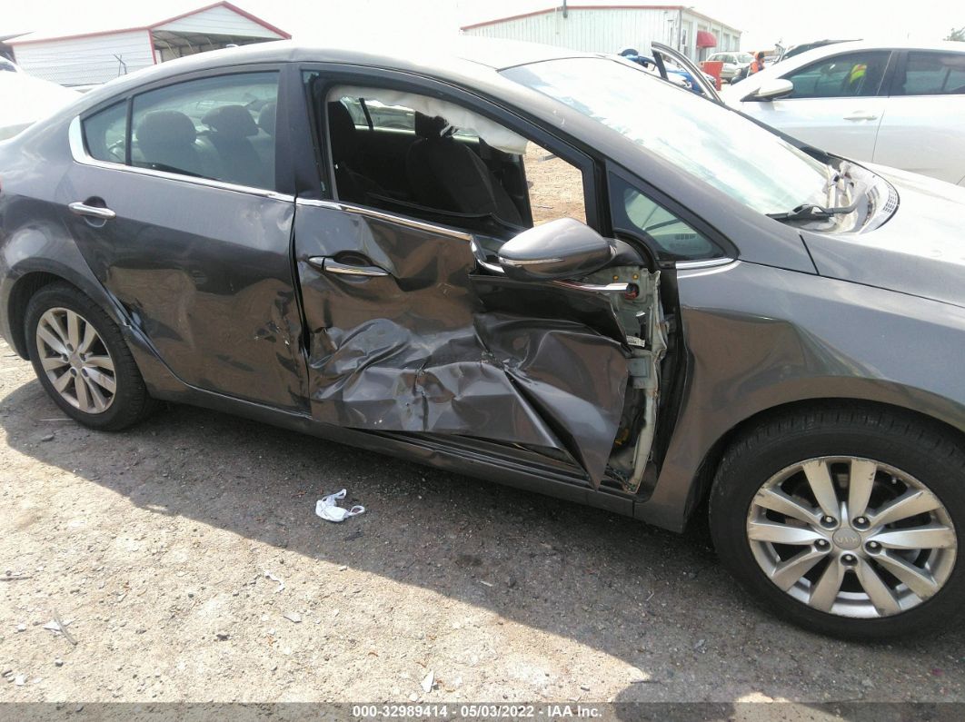 2014 Kia Forte Ex Серый vin: KNAFX4A85E5106209