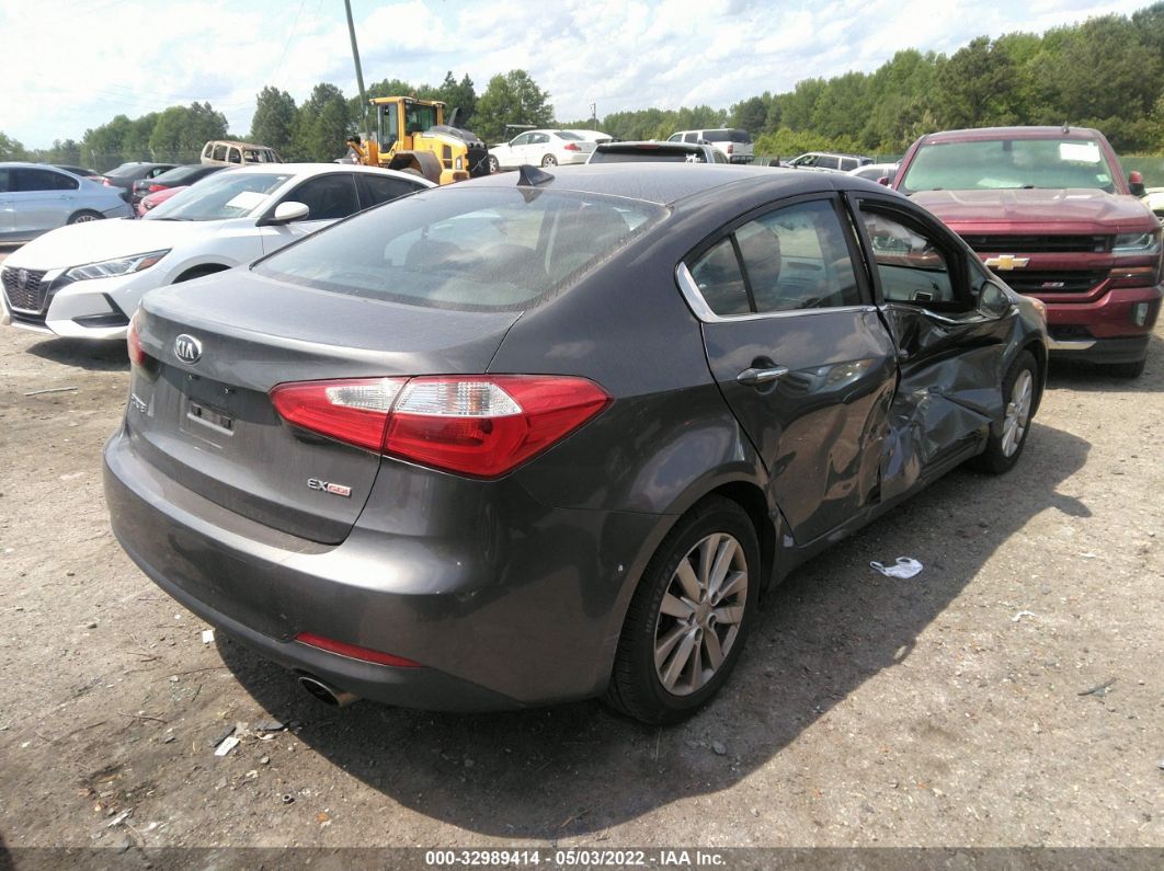 2014 Kia Forte Ex Серый vin: KNAFX4A85E5106209