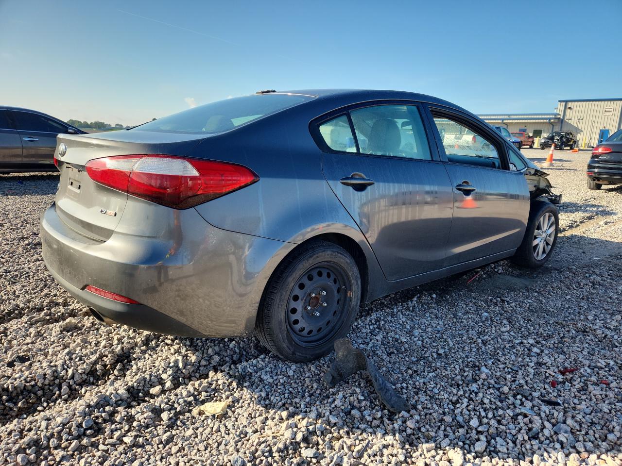 2014 Kia Forte Ex Gray vin: KNAFX4A85E5106209