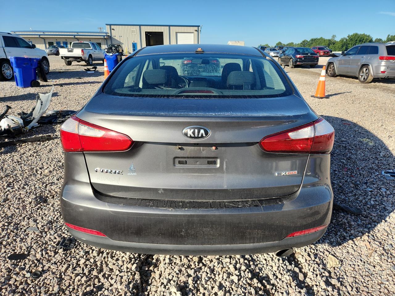 2014 Kia Forte Ex Gray vin: KNAFX4A85E5106209