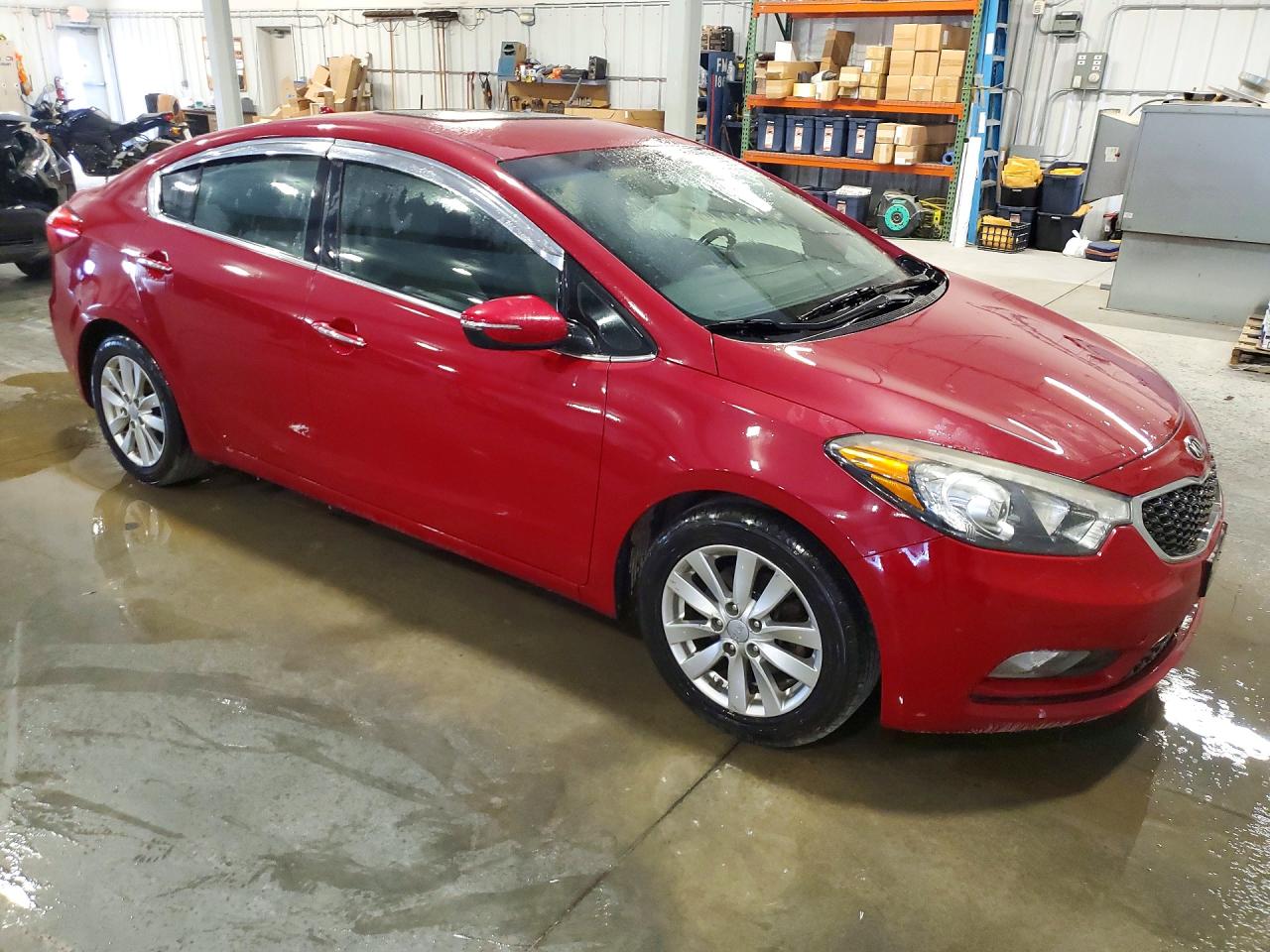 2014 Kia Forte Ex Красный vin: KNAFX4A85E5106257