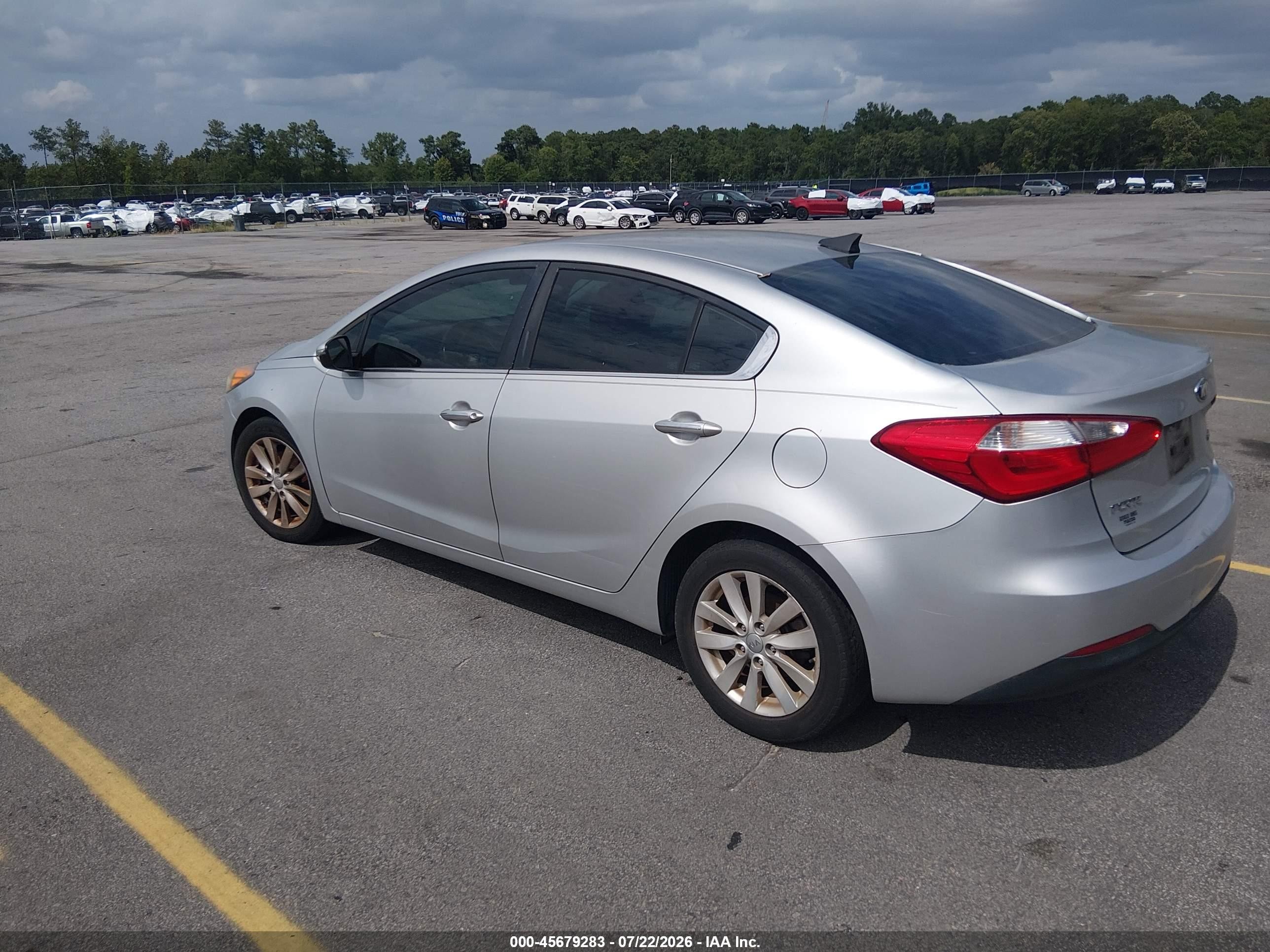 2014 Kia Forte Ex Silver vin: KNAFX4A85E5200297