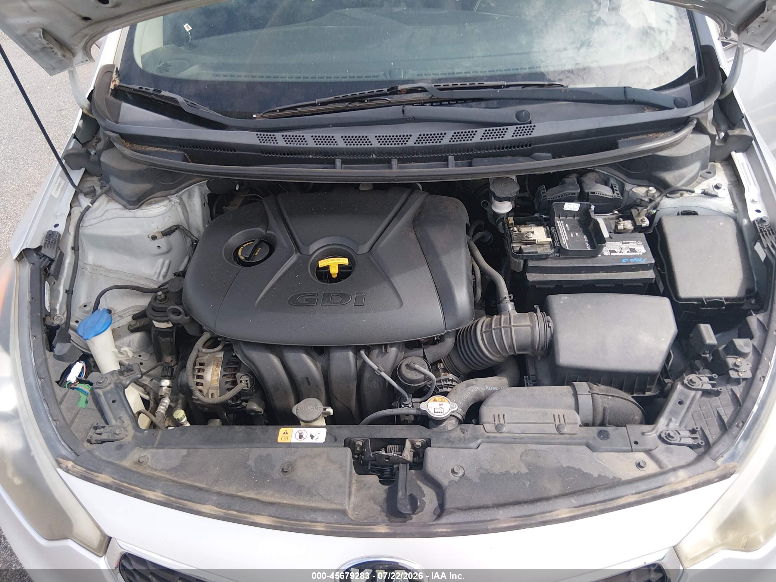 2014 Kia Forte Ex Silver vin: KNAFX4A85E5200297