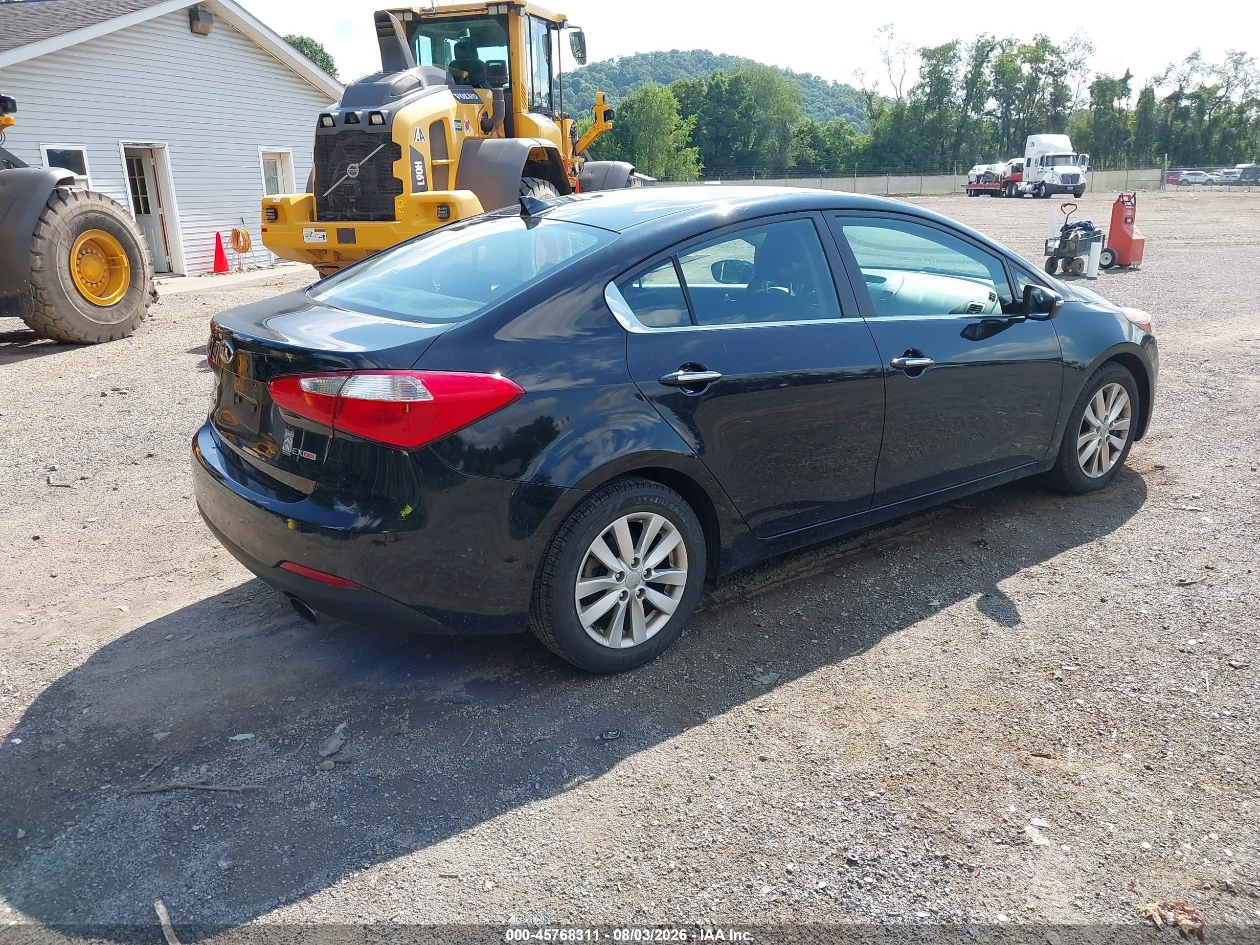 2015 Kia Forte Ex Черный vin: KNAFX4A85F5270500