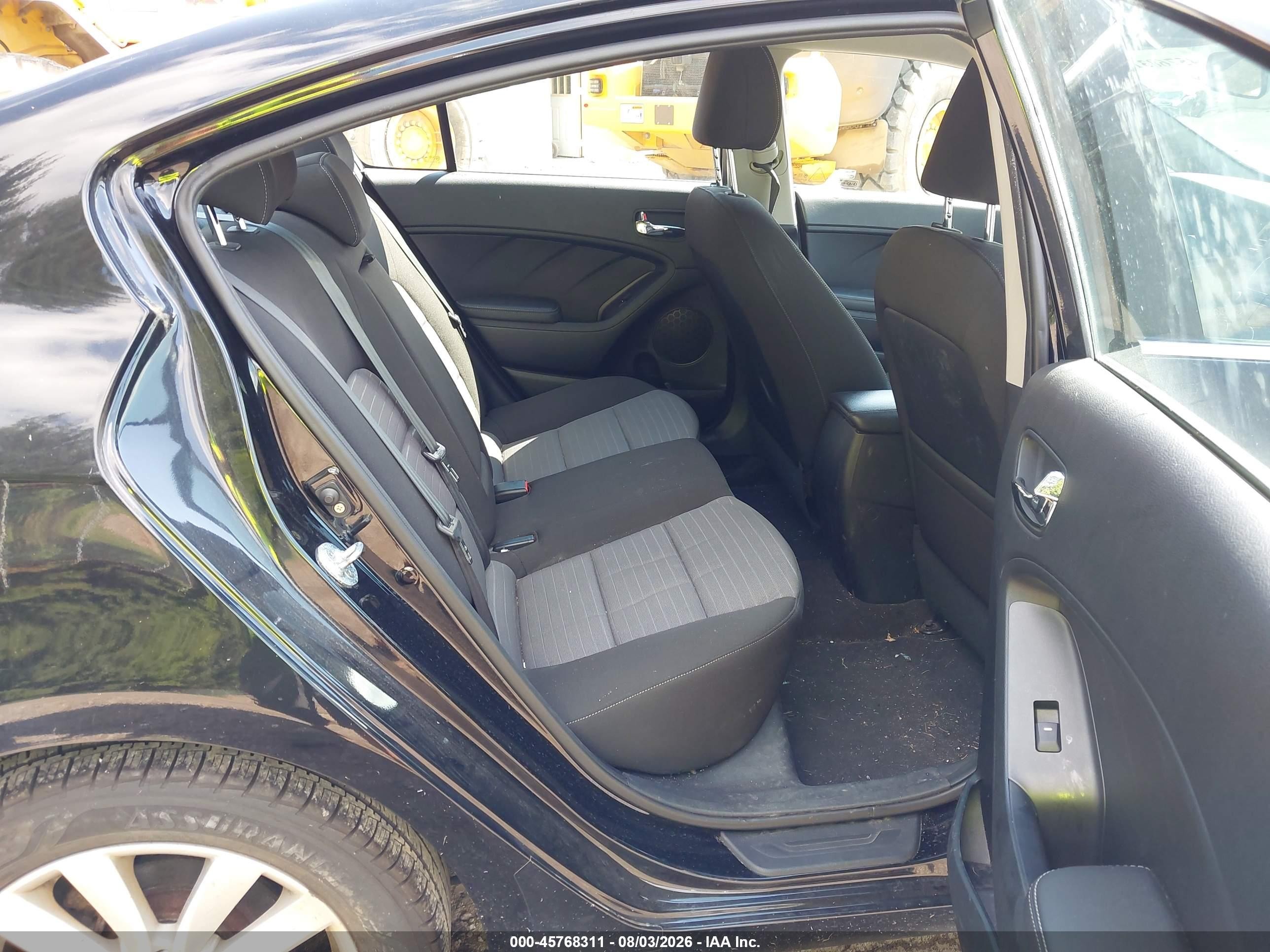 2015 Kia Forte Ex Черный vin: KNAFX4A85F5270500