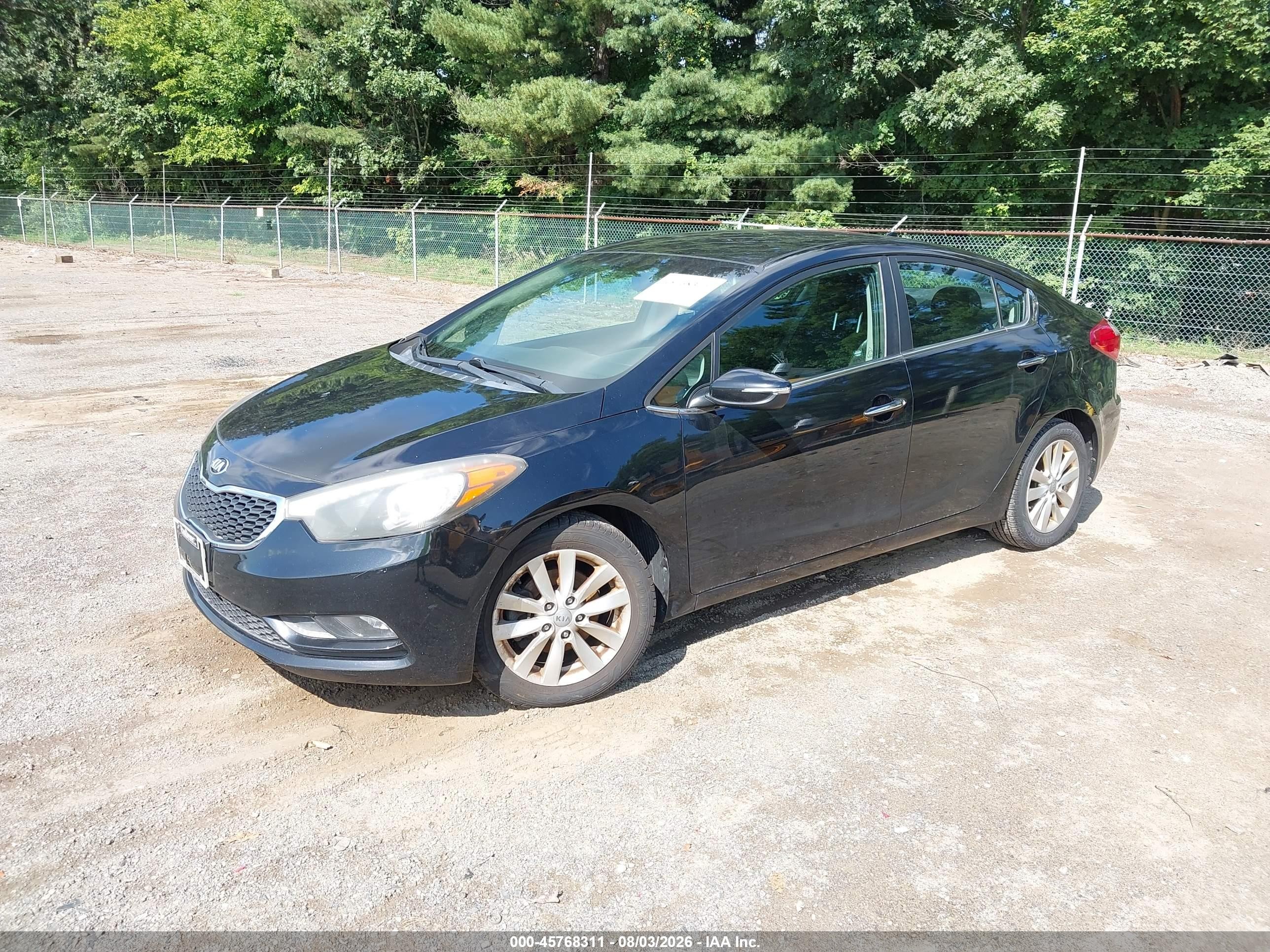 2015 Kia Forte Ex Черный vin: KNAFX4A85F5270500