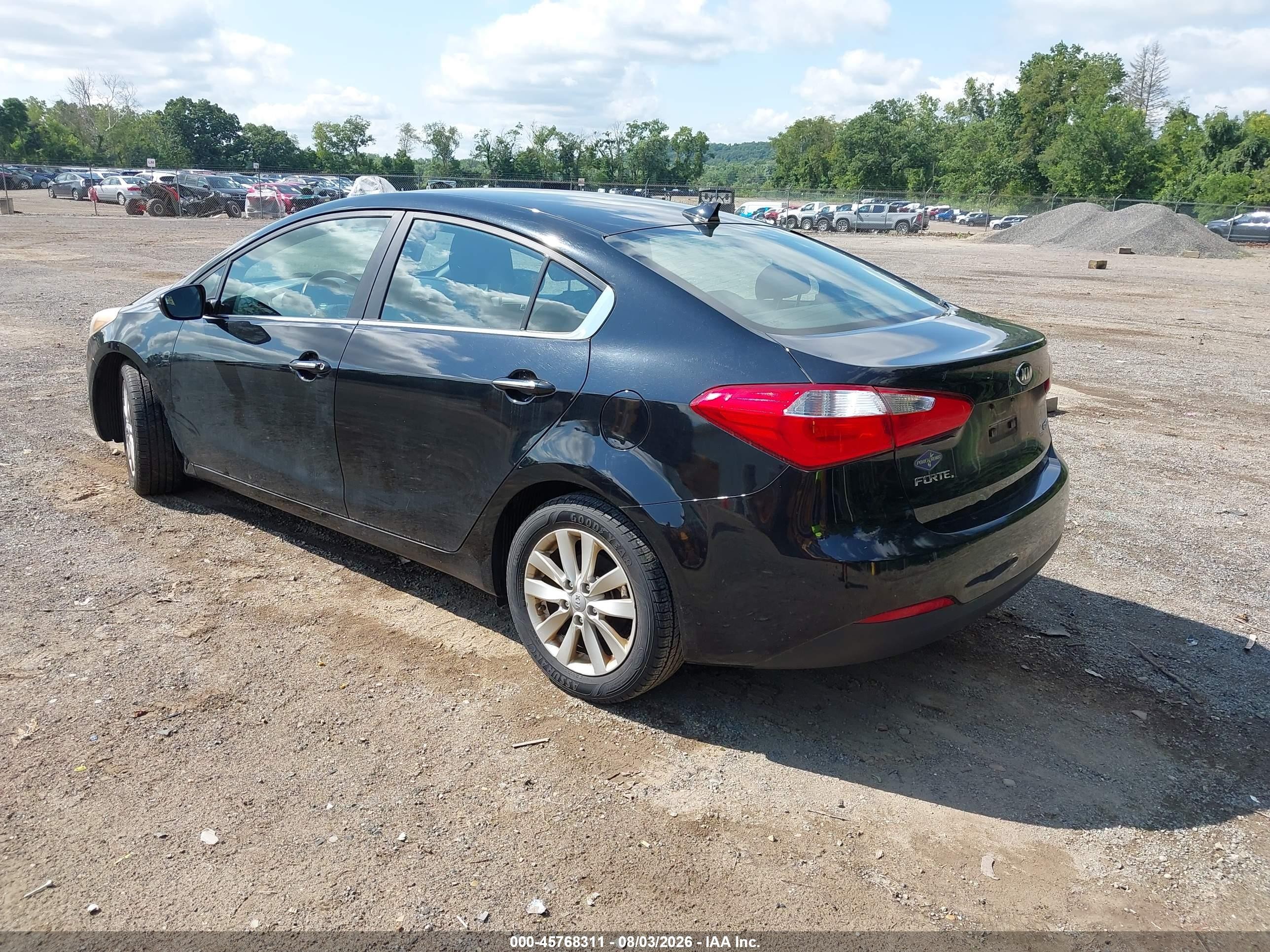 2015 Kia Forte Ex Черный vin: KNAFX4A85F5270500