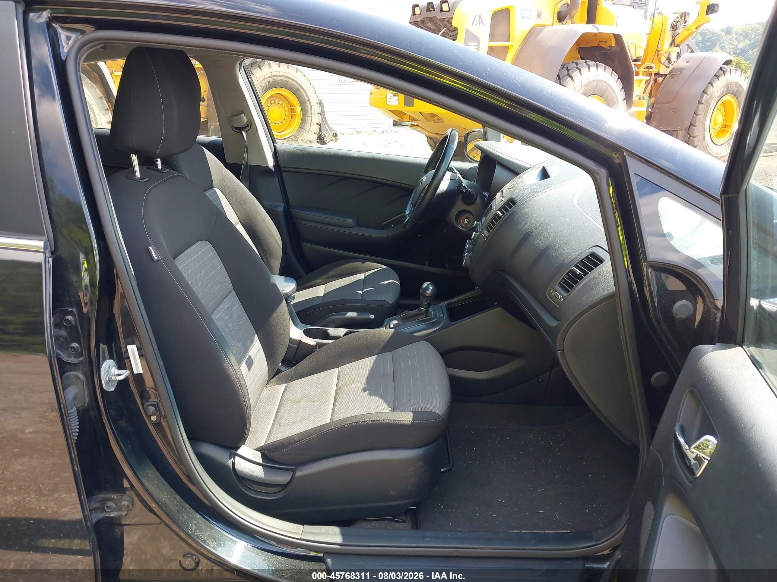 2015 Kia Forte Ex Черный vin: KNAFX4A85F5270500