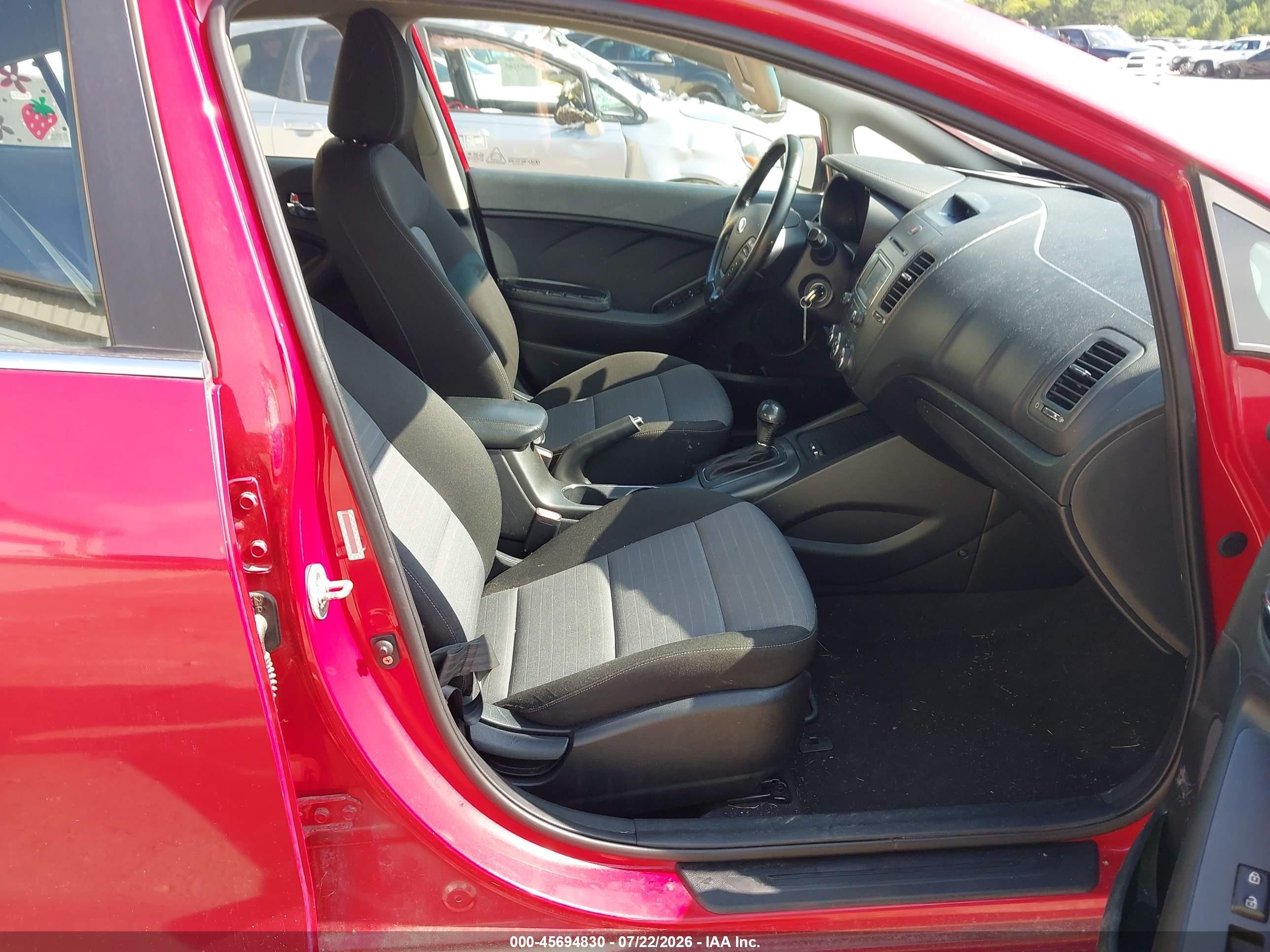 2015 Kia Forte Ex Red vin: KNAFX4A85F5315337
