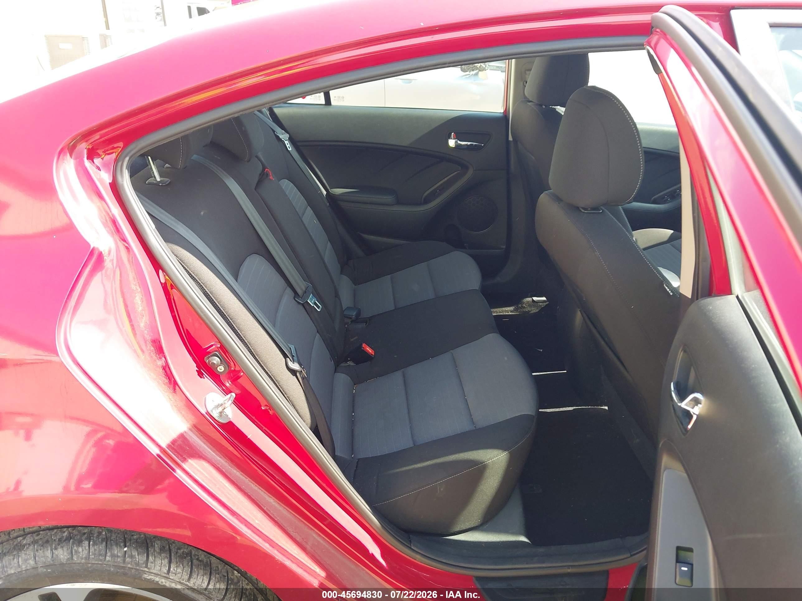 2015 Kia Forte Ex Red vin: KNAFX4A85F5315337