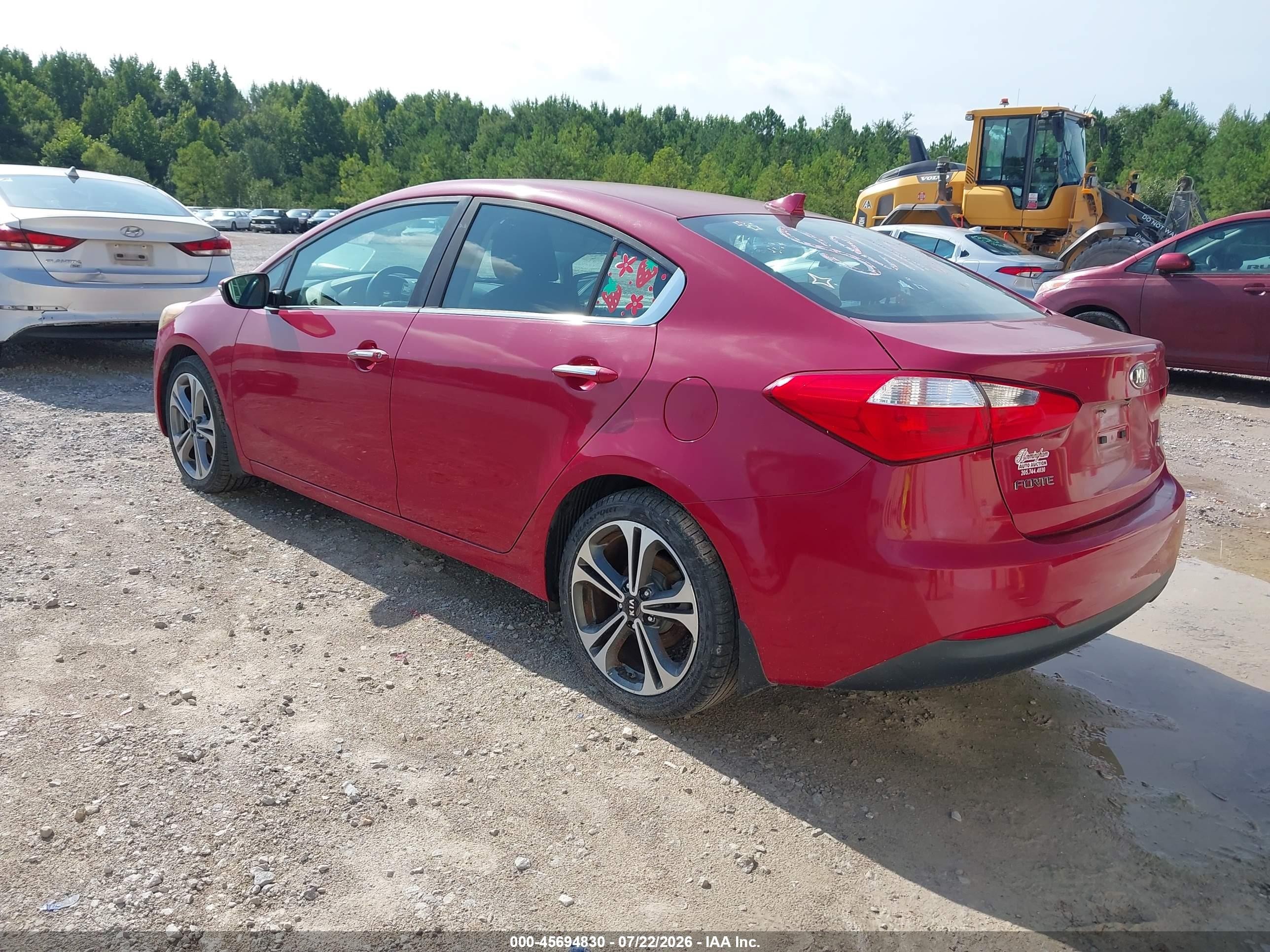 2015 Kia Forte Ex Red vin: KNAFX4A85F5315337