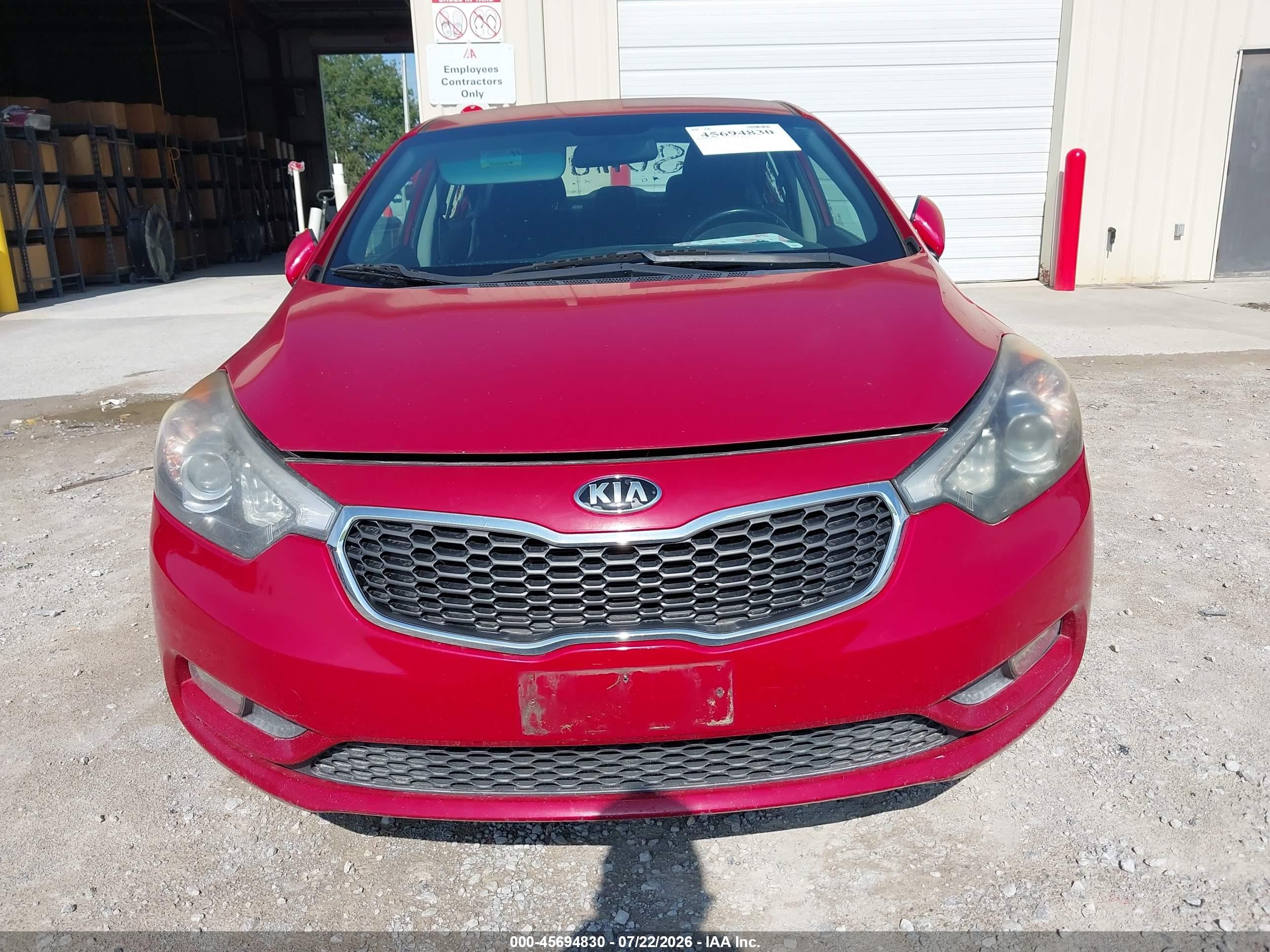 2015 Kia Forte Ex Red vin: KNAFX4A85F5315337