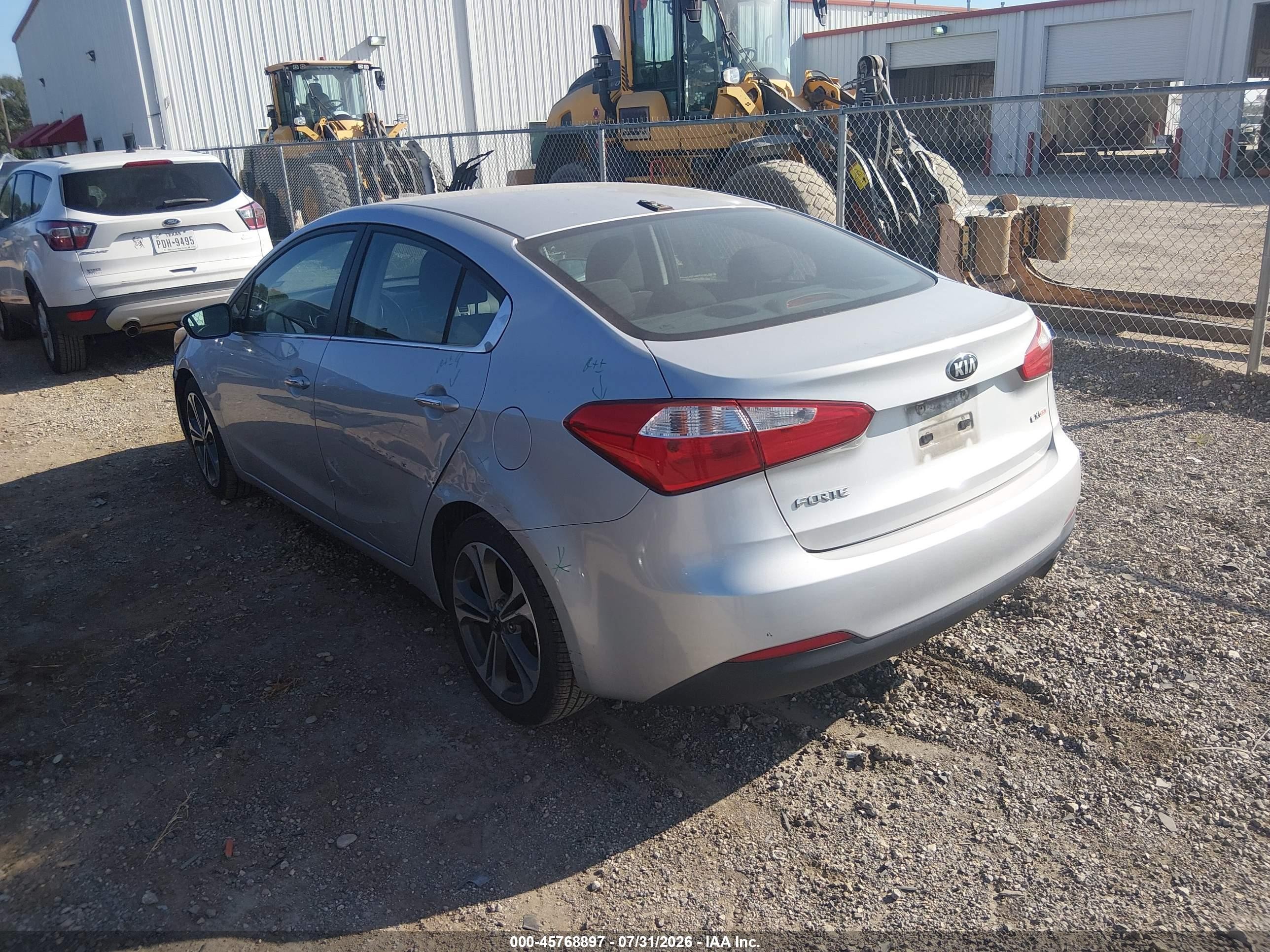 2015 Kia Forte Ex Silver vin: KNAFX4A85F5357586