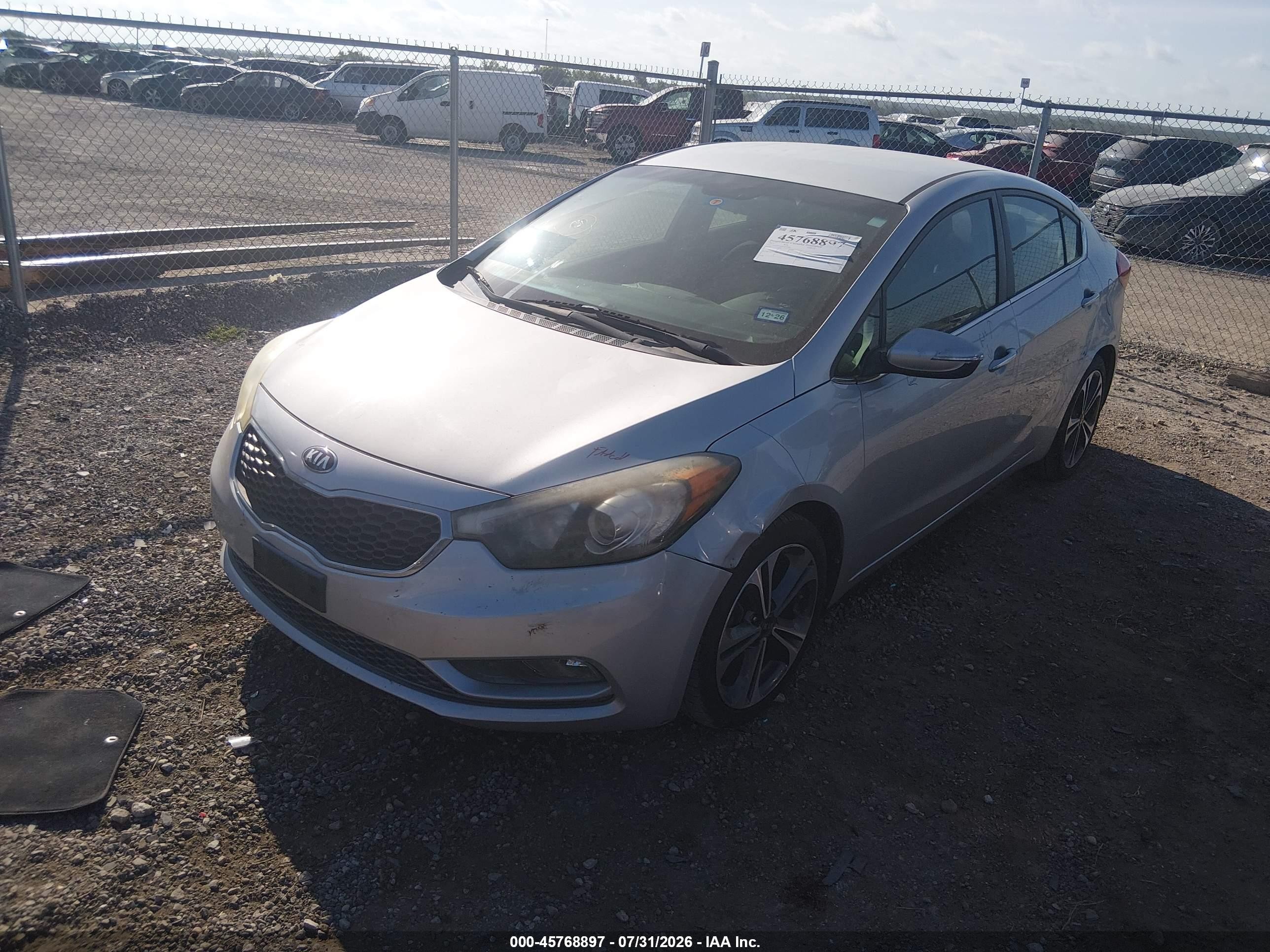 2015 Kia Forte Ex Silver vin: KNAFX4A85F5357586