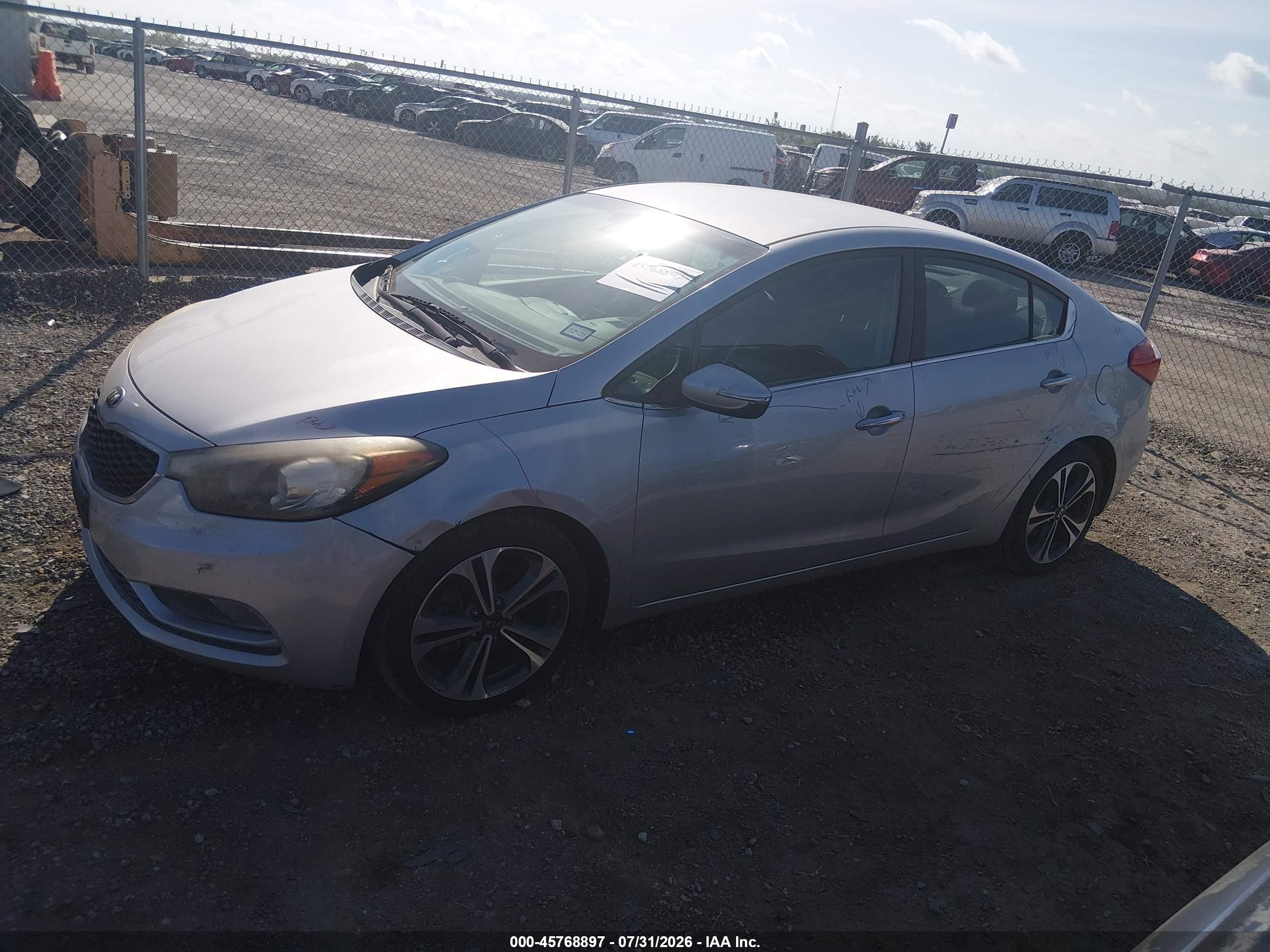 2015 Kia Forte Ex Silver vin: KNAFX4A85F5357586