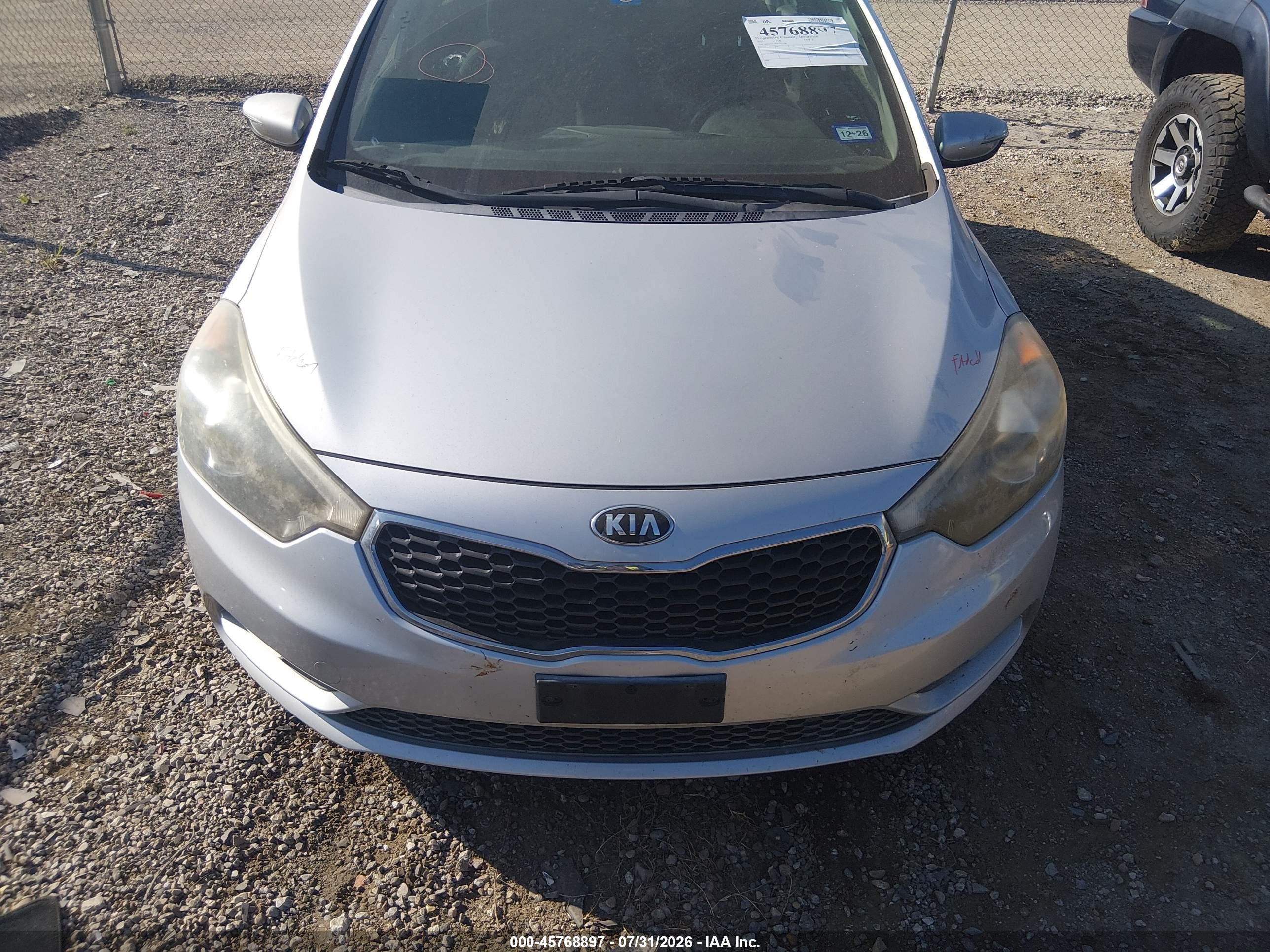2015 Kia Forte Ex Silver vin: KNAFX4A85F5357586